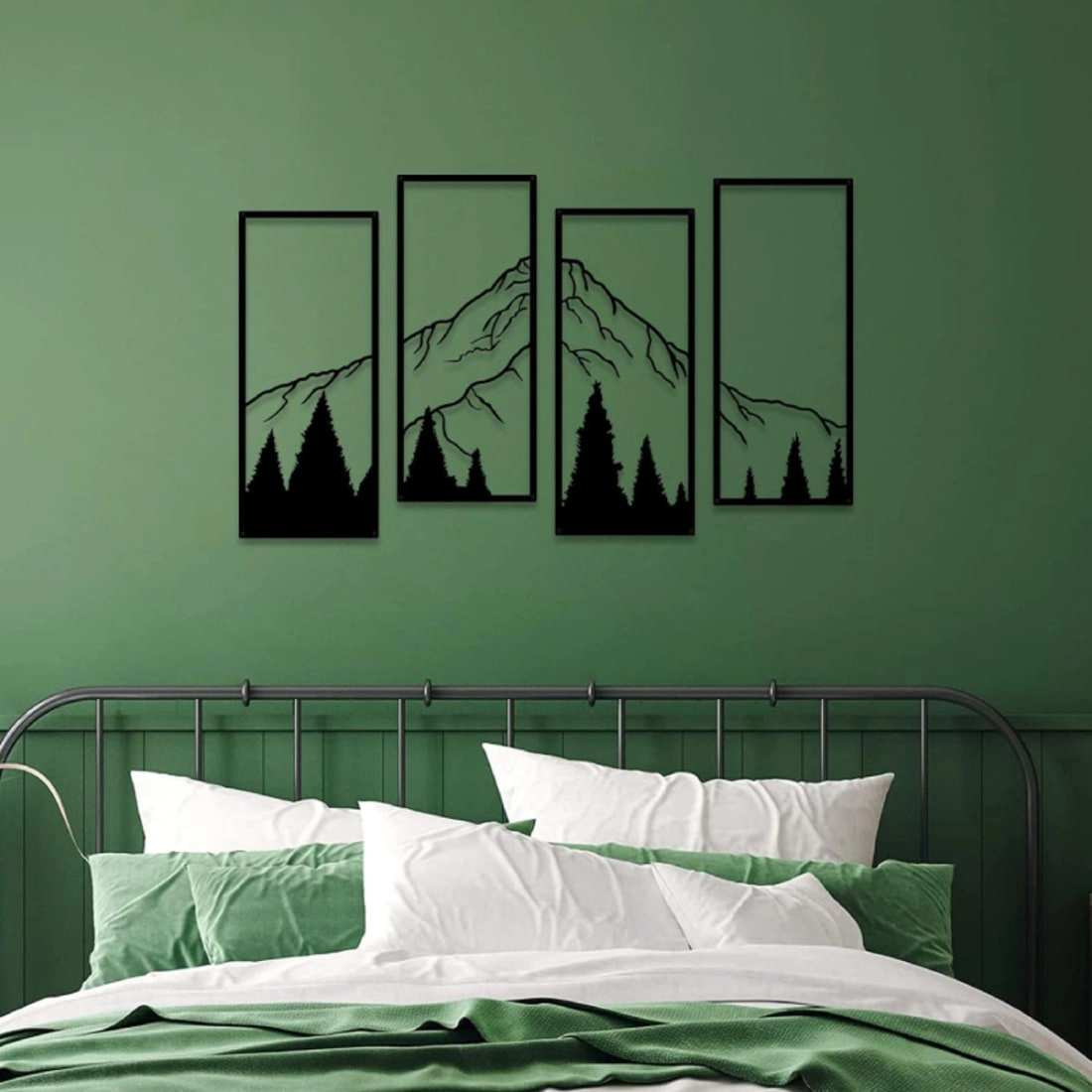 Living Hubss Metal Mountain and Forest Wall Decorations