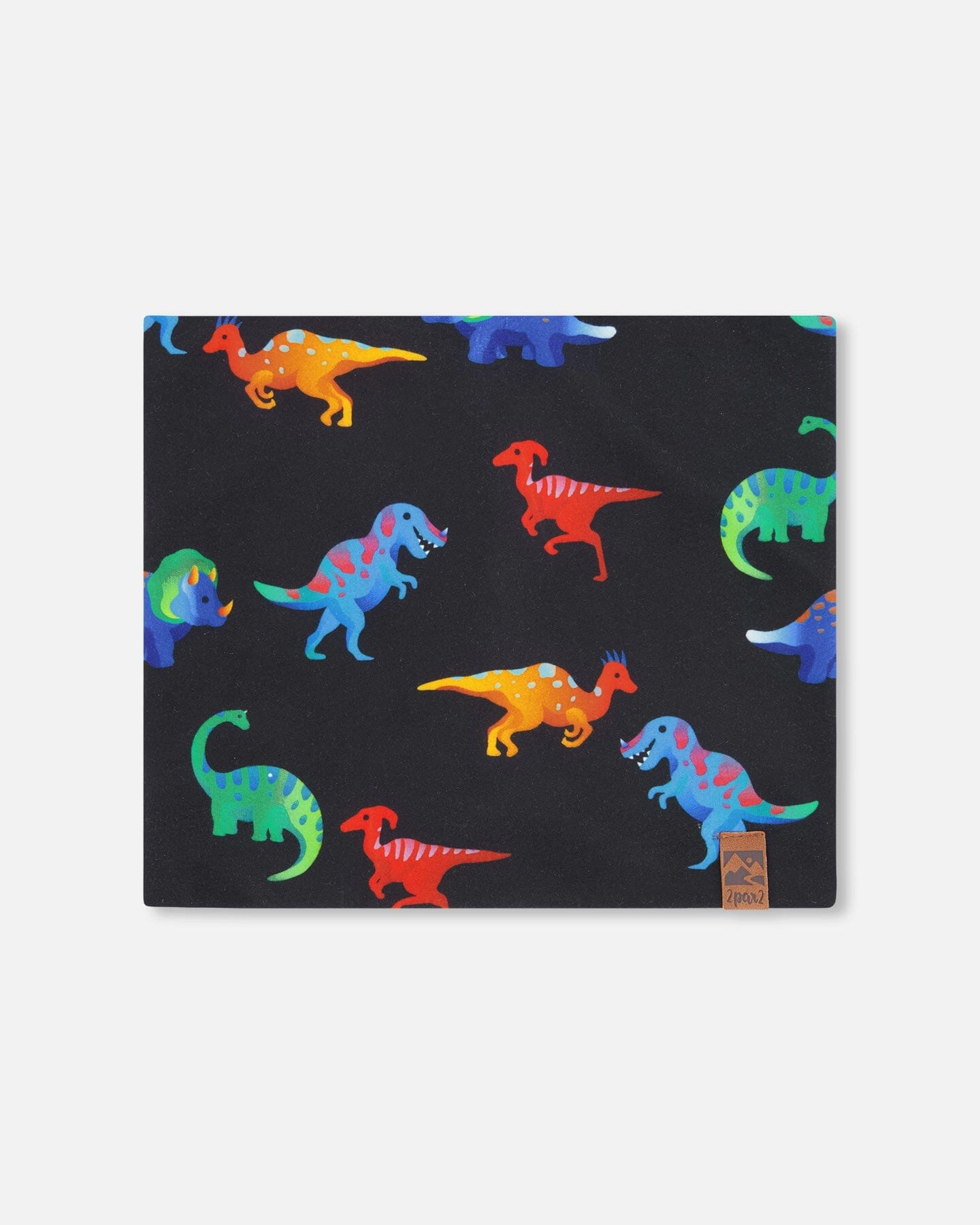 Deux par Deux Boys Stretch Jersey Neck Tube Dinosaur Print - 6-24 Months