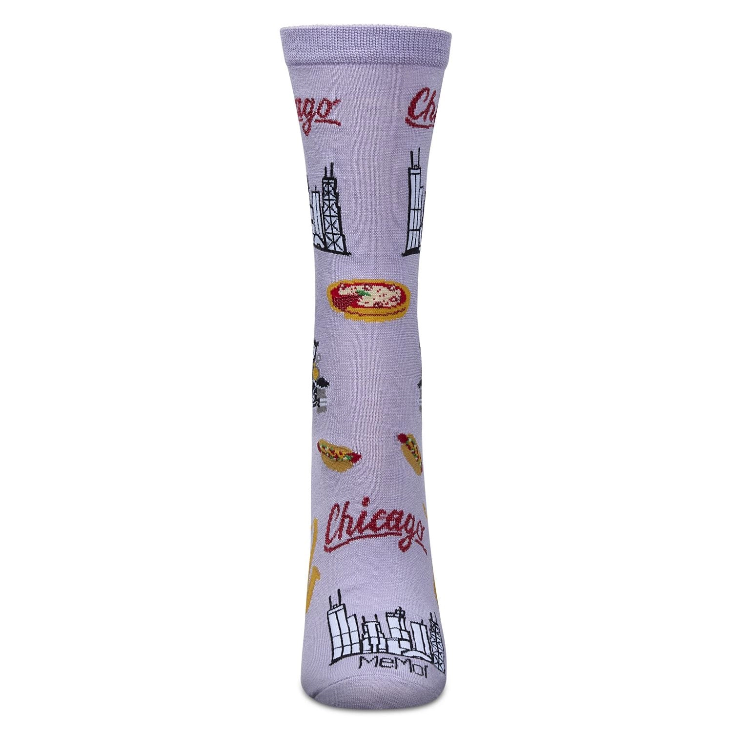 MeMoi Women's Chicago Rayon From Bamboo Crew Socks