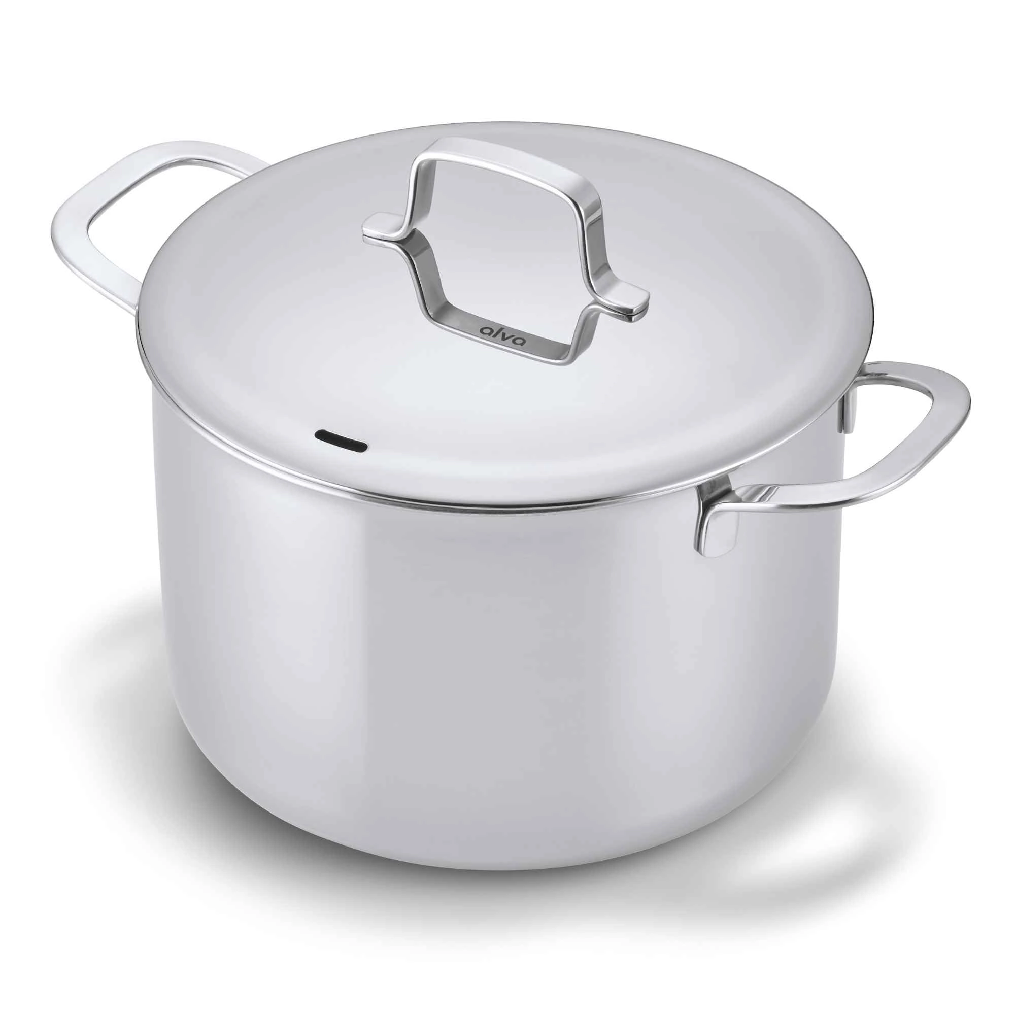 Alva Maestro Stainless Steel 8-Qt Stock Pot with Lid