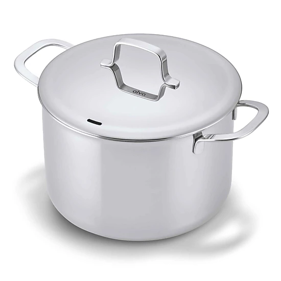 Alva Maestro Stainless Steel 8-Qt Stock Pot with Lid