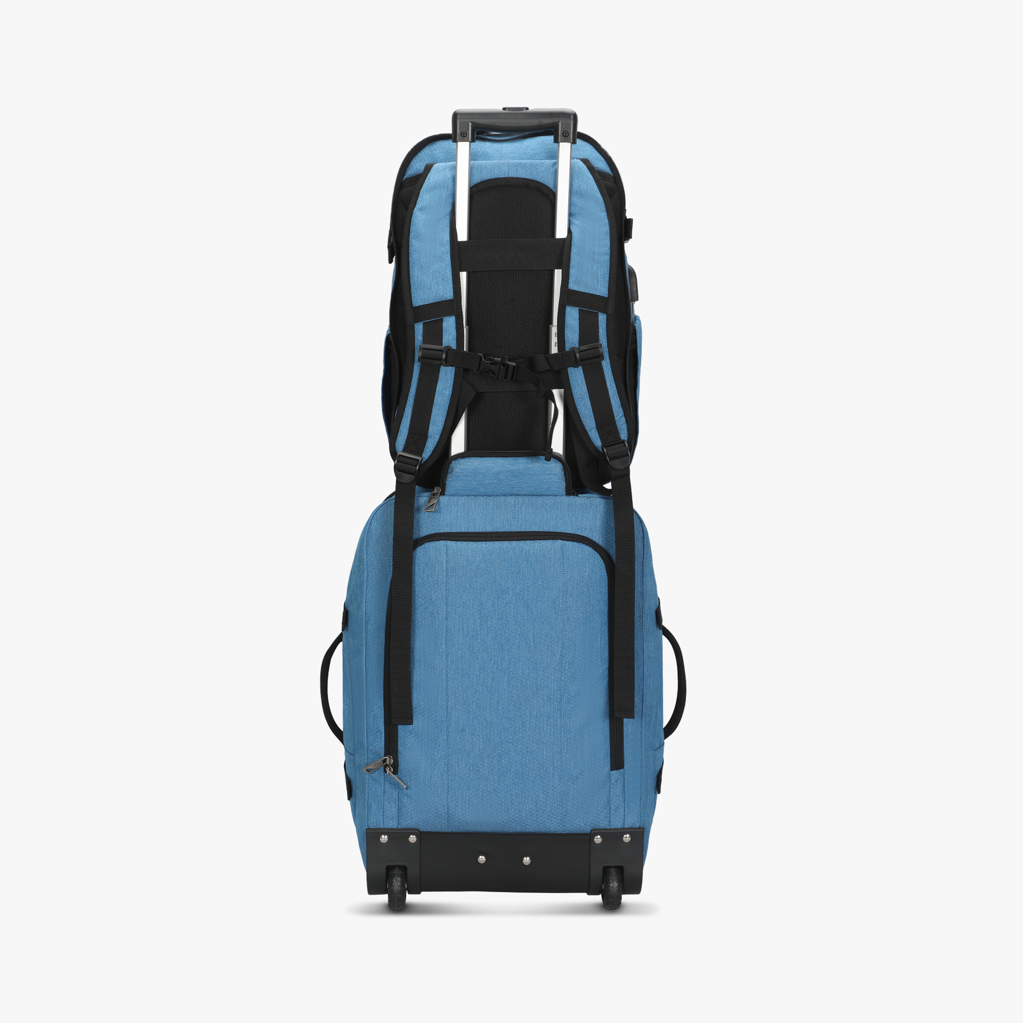 Hynes Eagle Unisex Rolling Travel Backpack Set (63L)