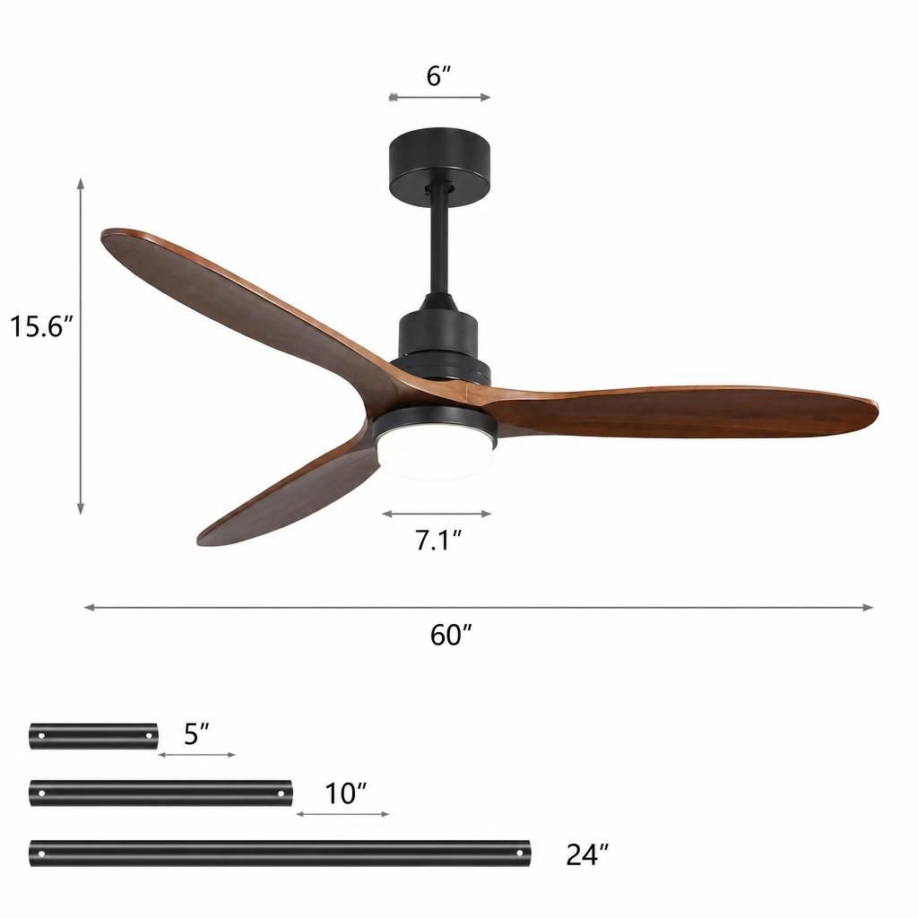 ELEMENT ACE Low Profile Quiet Ceiling Fan