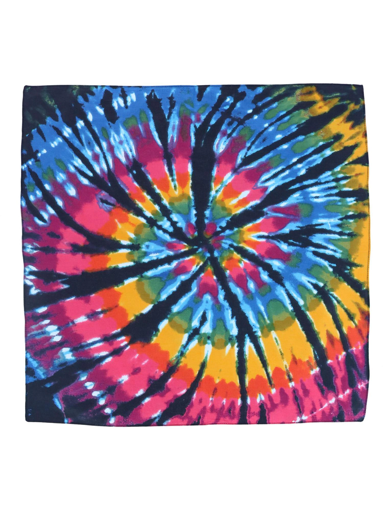 CTM® Cotton Dark Storm Tie-Dye Bandana