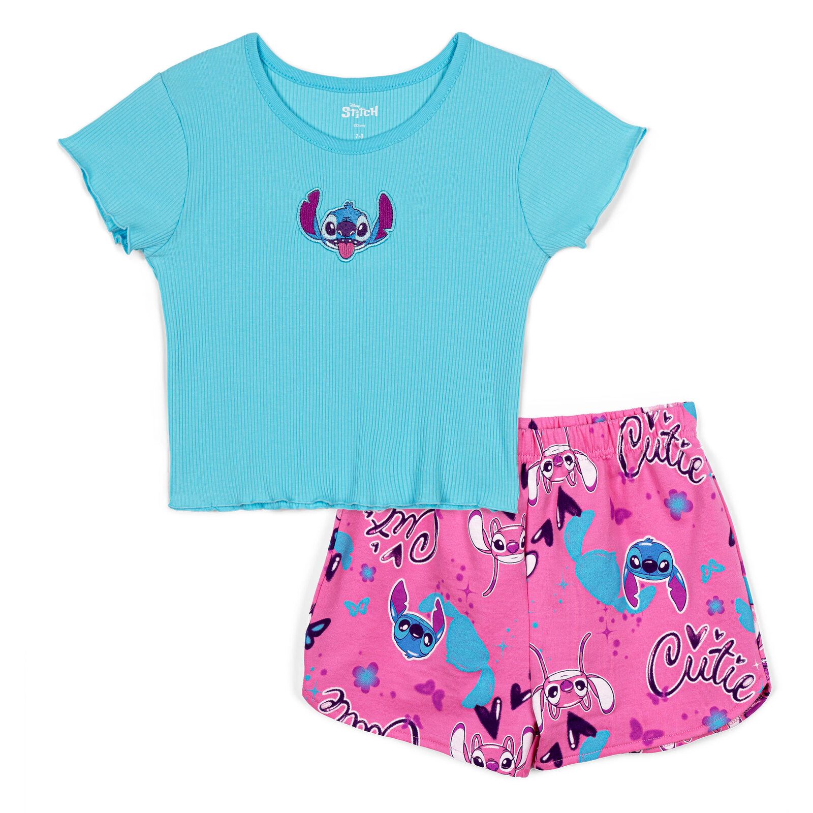Disney Girls' 2-Piece T-Shirt and Shorts Set