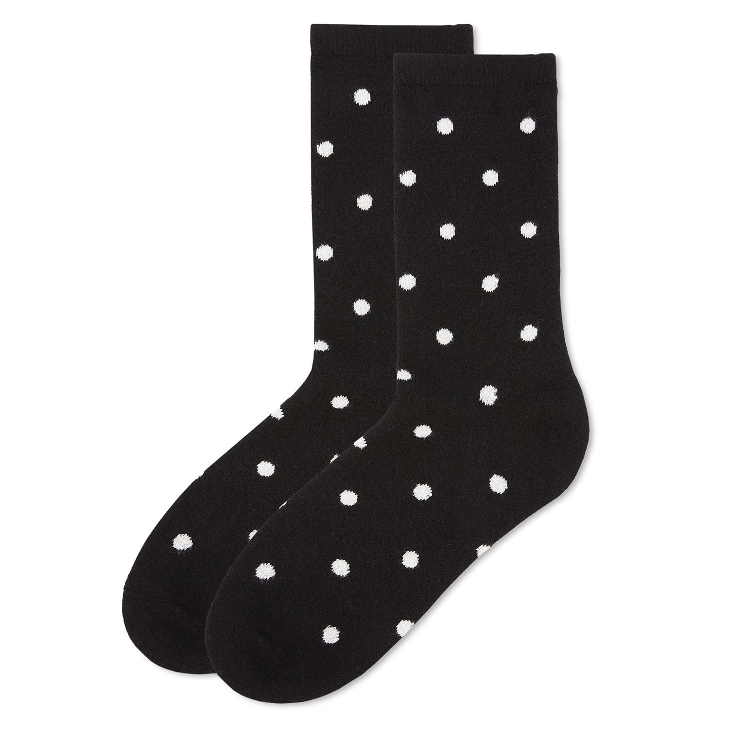 MeMoi Women's Pretty Polka Dots Cashmere Blend Crew Socks