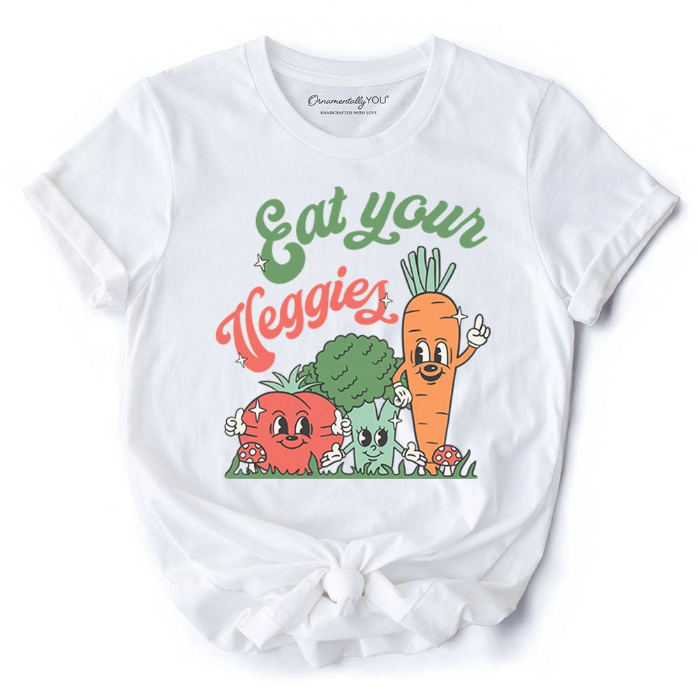 OrnamentallyYou Womens Eat Your Veggies Farmers Market T-Shirt