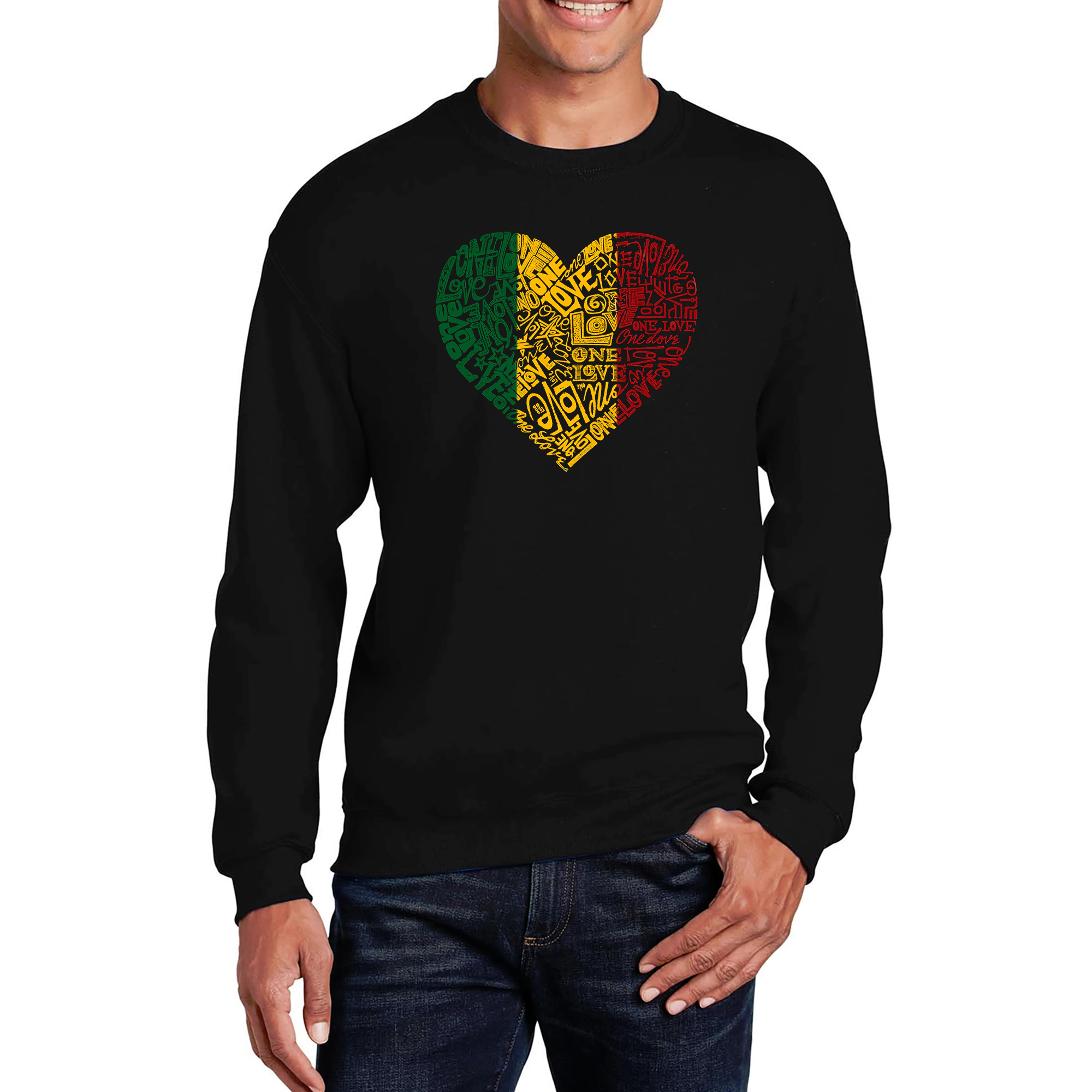 LA Pop Art John 3:16 - Men's Word Crewneck Sweatshirt