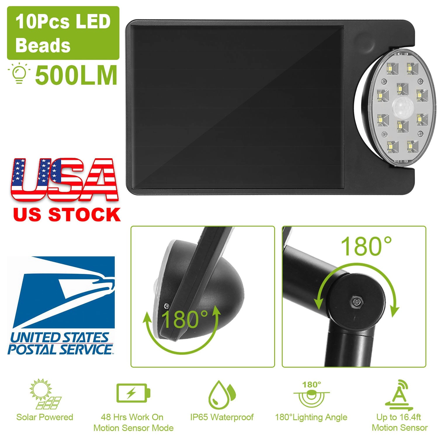 GBruno Solar Motion Sensor Spotlight