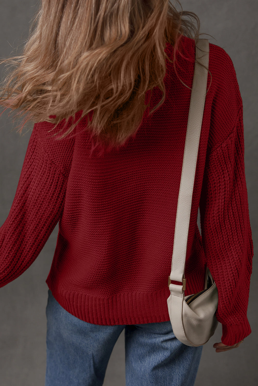 Threaded Pear Women's Natalia Drop Shoulder Loose Sweater