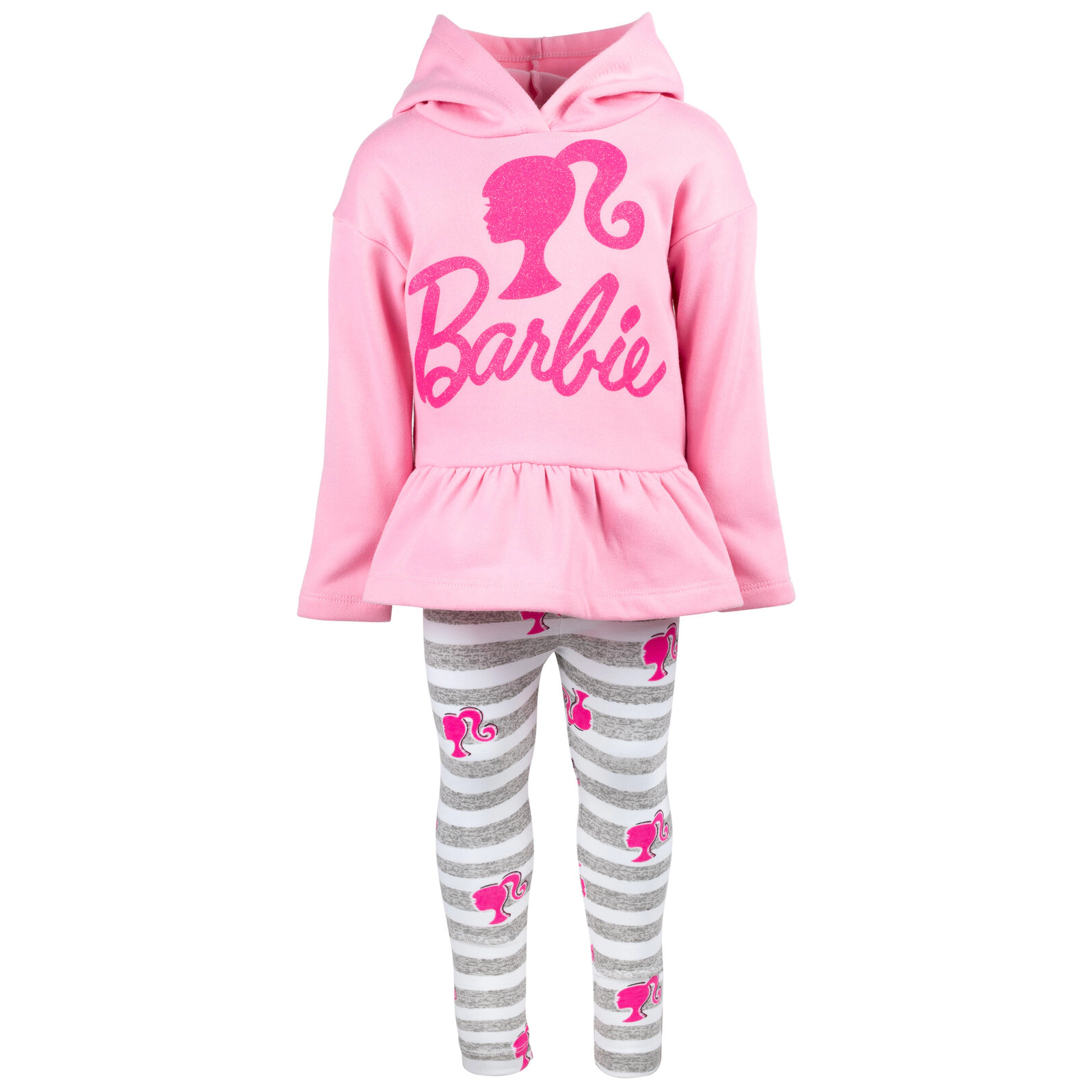 Barbie Girls' 2-Piece Fleece Hoodie and Leggings Set