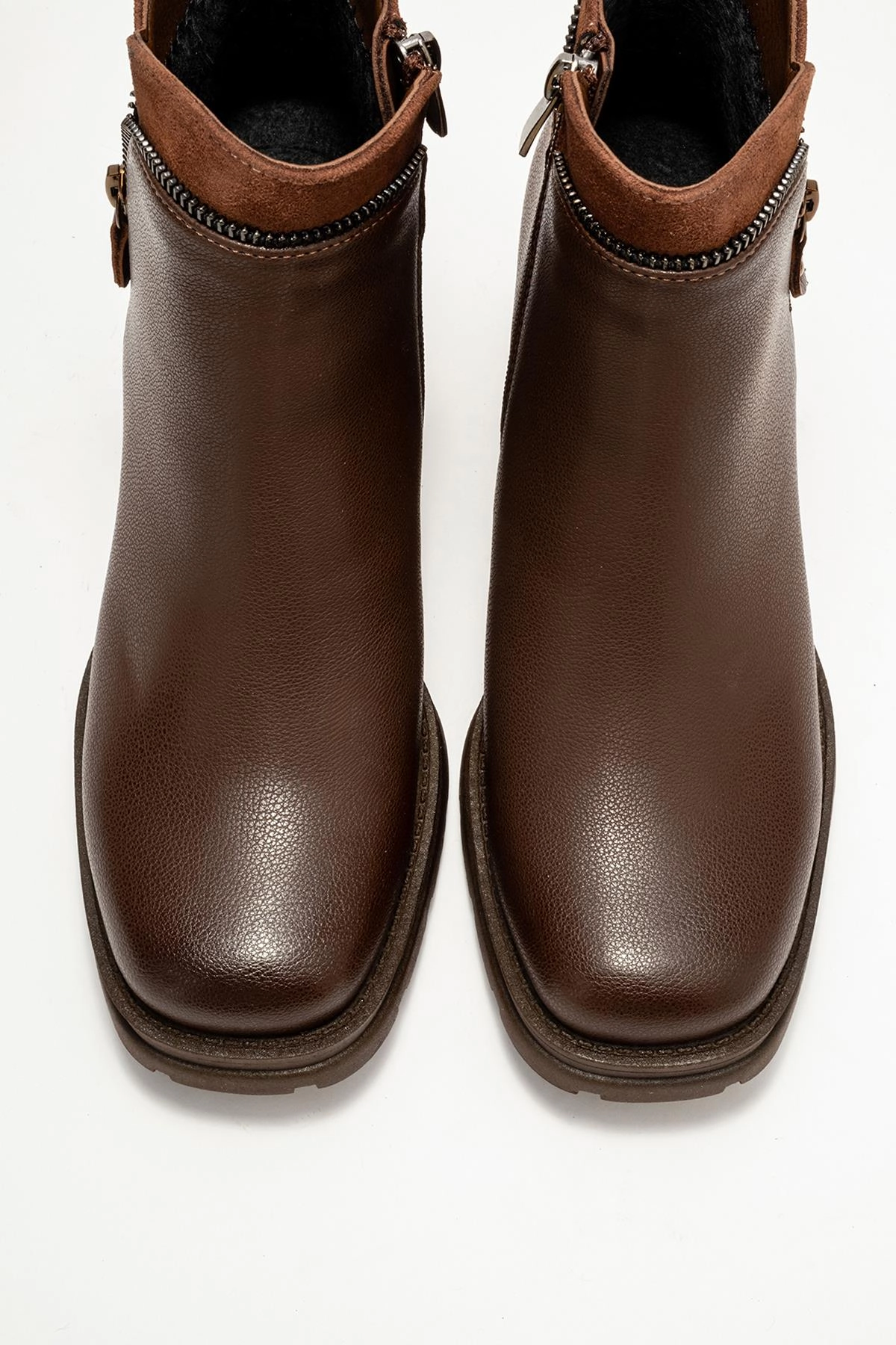 Prologue Shoes Womens Parly Zip-Block Heel Boot