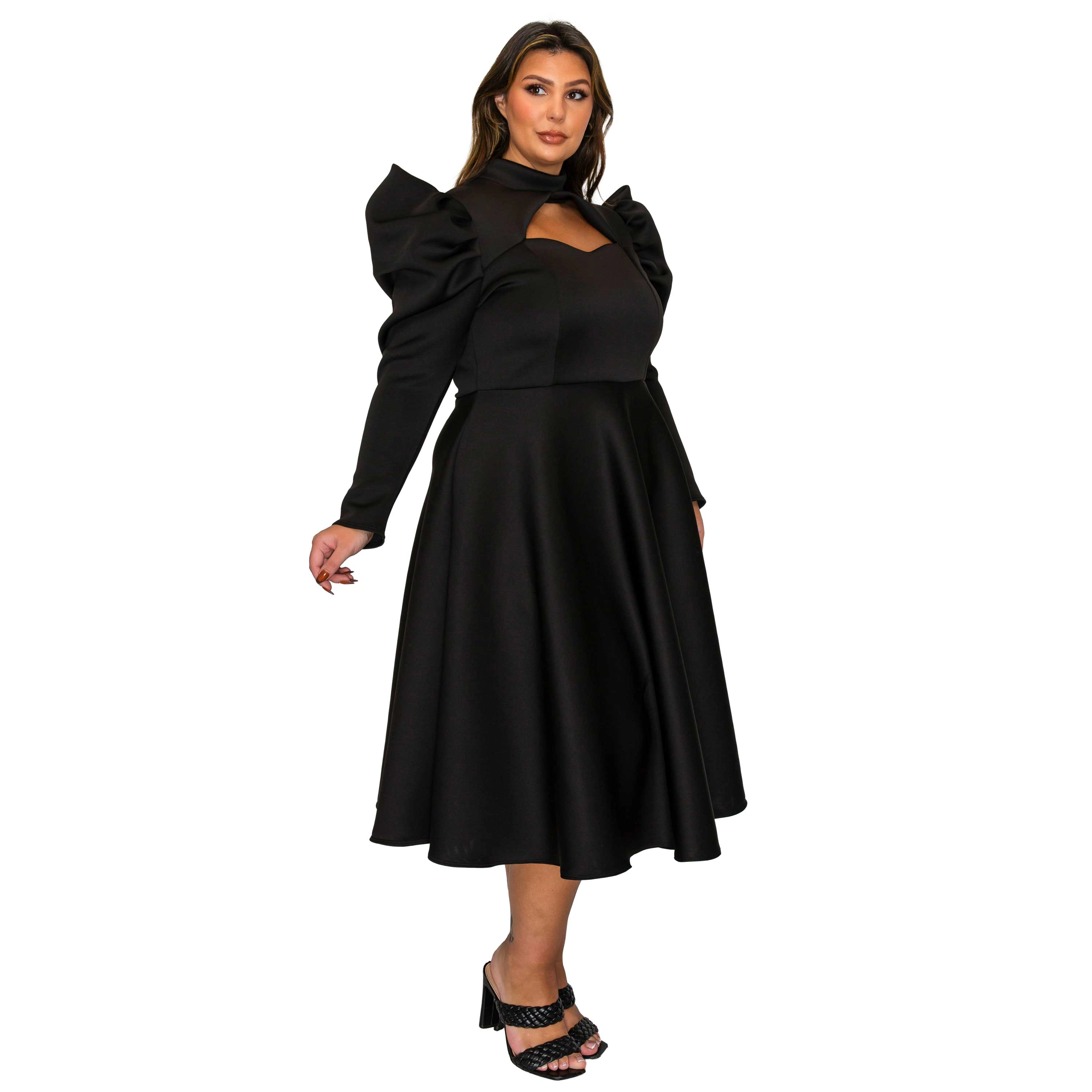 L I V D Women's Plus Isabella Neoprene Statement Dress