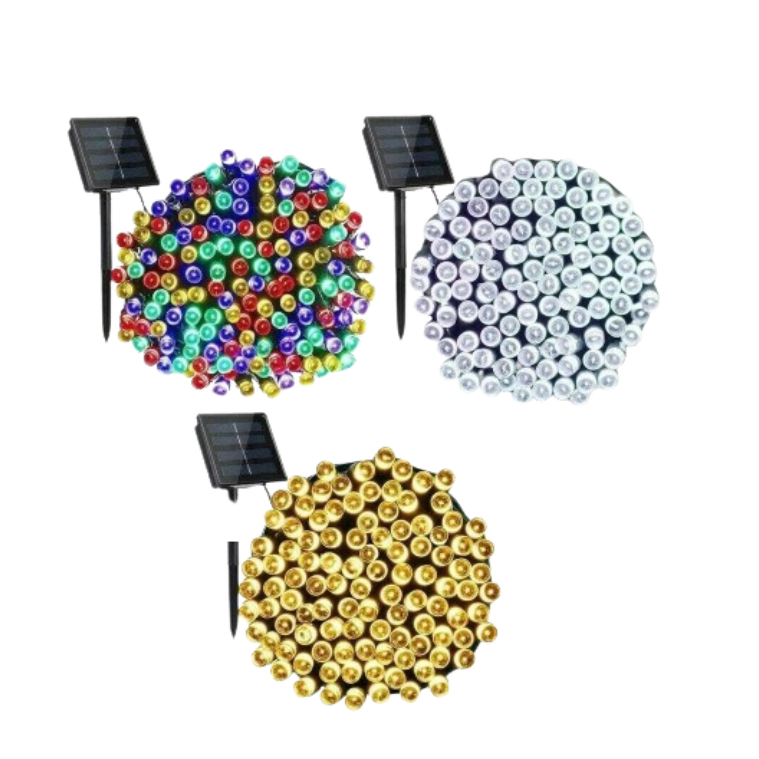 Home Collection 100 LED Solar String Fairy Lights, Waterproof Outdoor Decor