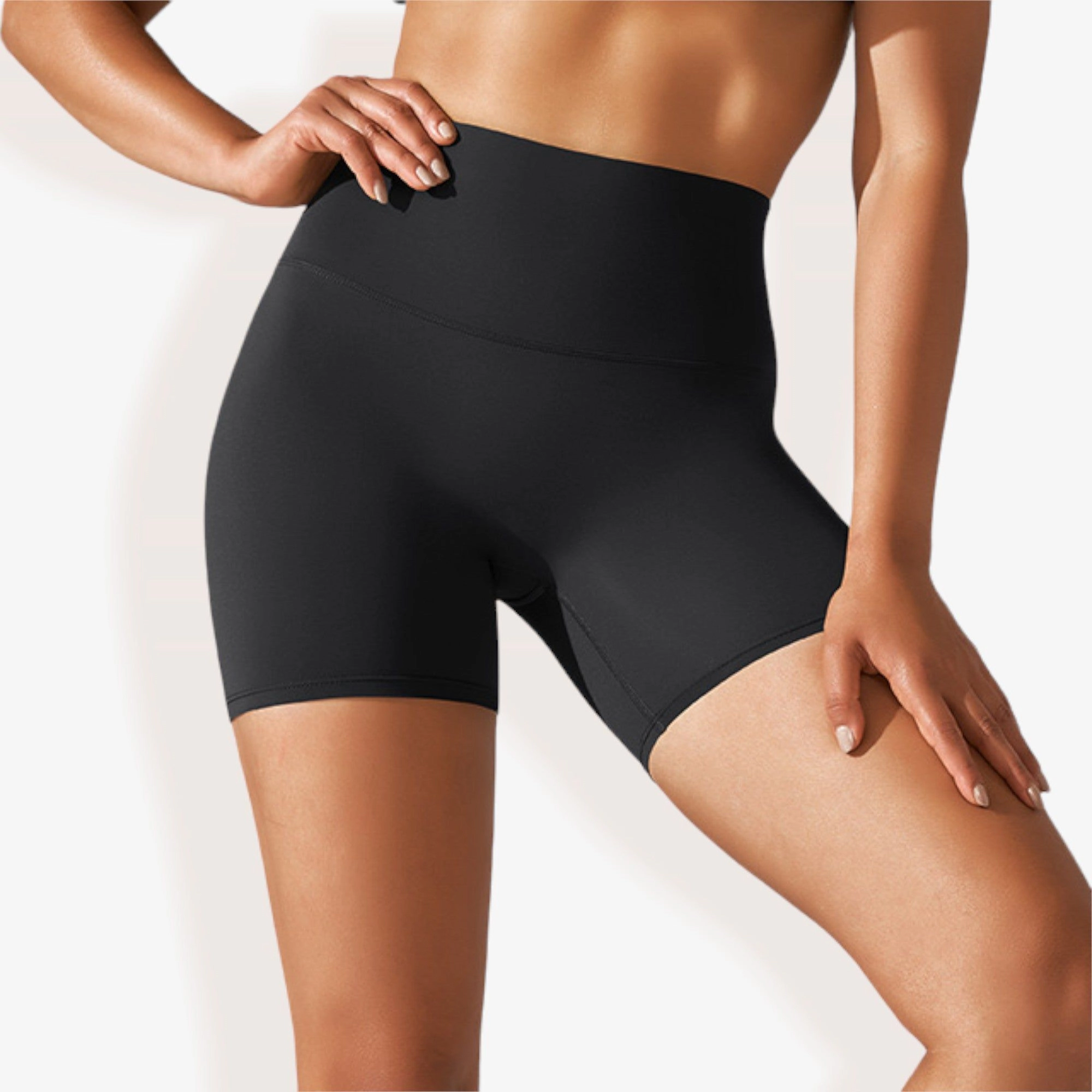 Anna-Kaci Womens High Waist Seamless Compression Biker Shorts