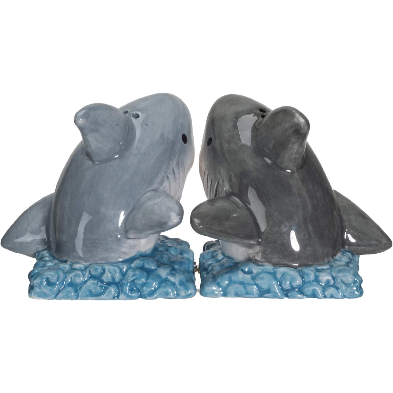 Pacific Giftware Shark Jaws King of the Ocean Ceramic Salt and Pepper Shakers Set