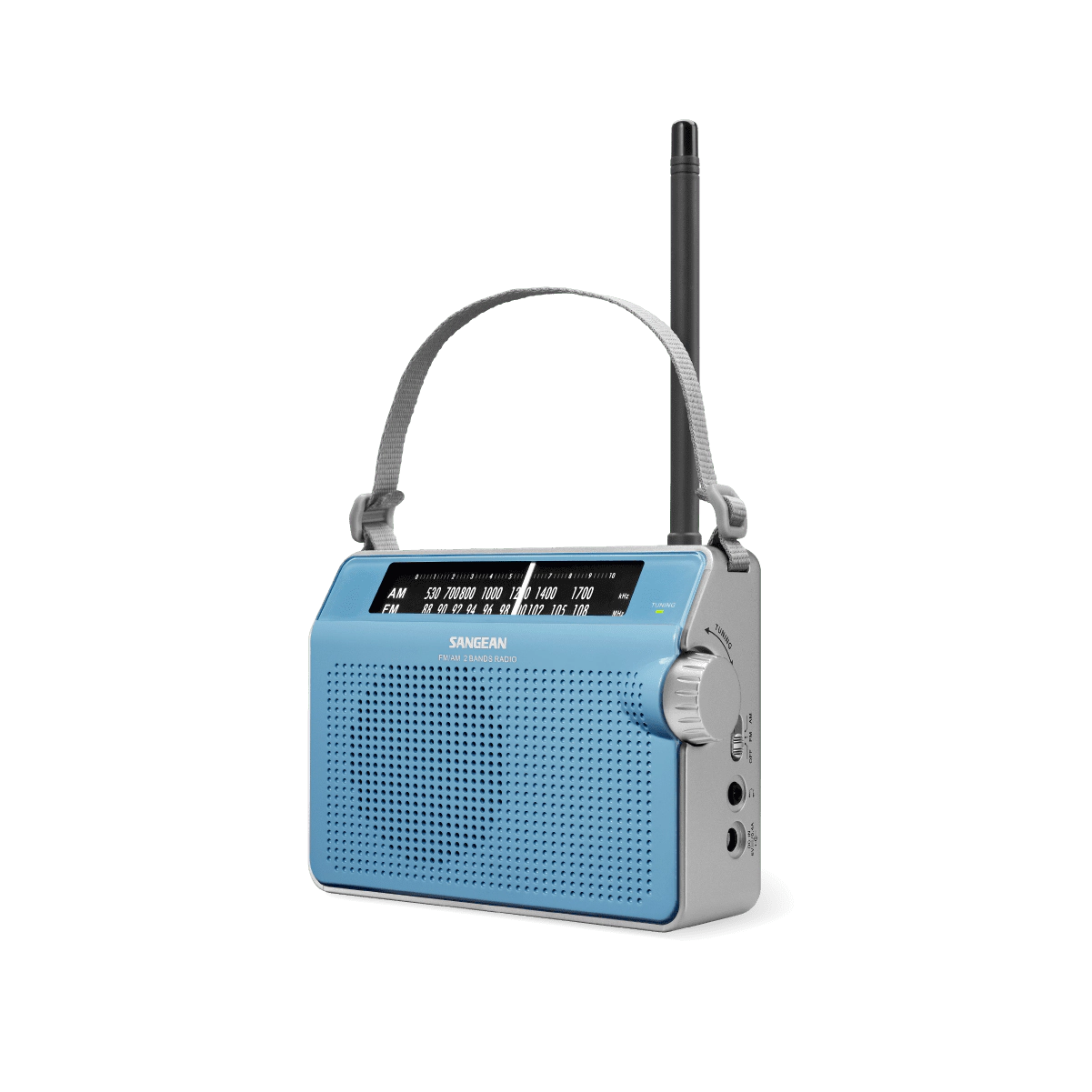SANGEAN PR-D6 Compact AM/FM Portable Radio - Rugged Analog Tuning, 3" Speaker