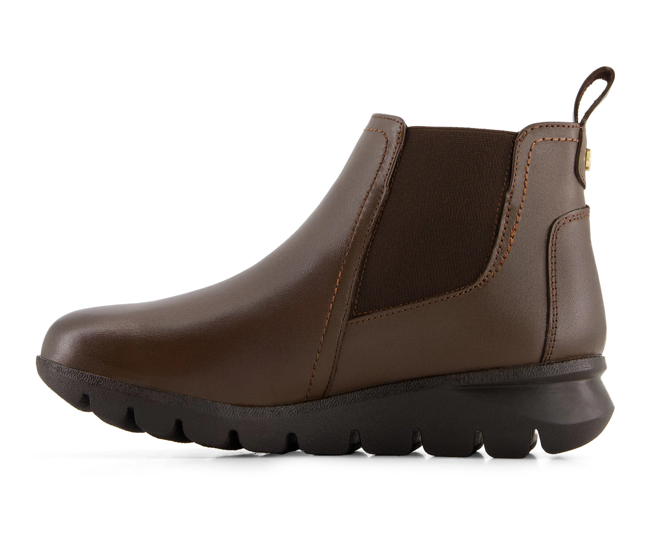 Andrea Womens Leather Short Chelsea Boots