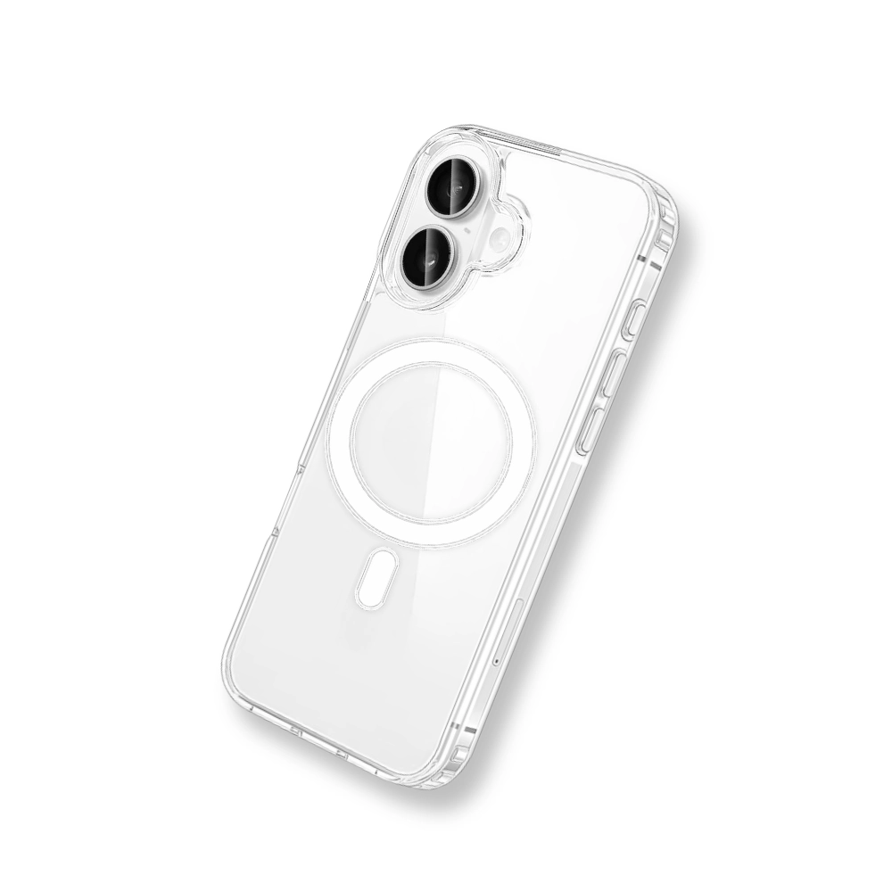 Qixxronics Magnetic Phone Cover for iPhone 16, Shockproof Magnetic Case Compatible with iPhone 16