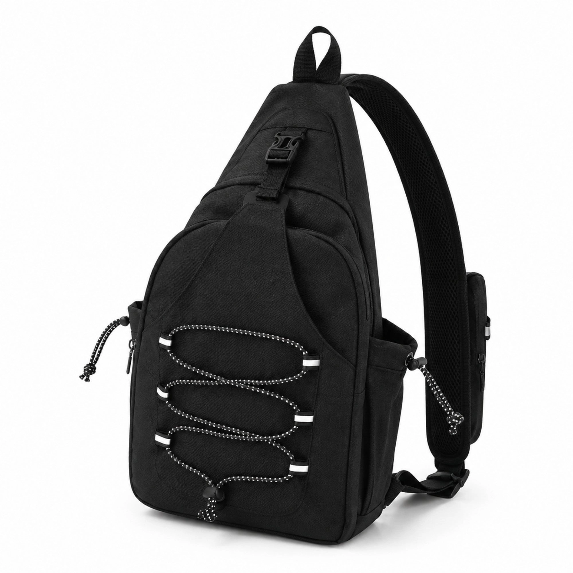 Alilang Women's Pickleball Sling Backpack with Adjustable Shoulder Strap Paddle Holder and Front Bungee Storage