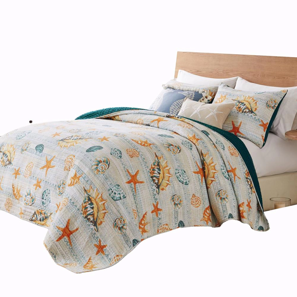 Greenland Home Fashions Kona Luxurious Comfortable 3 Piece s Quilt Set