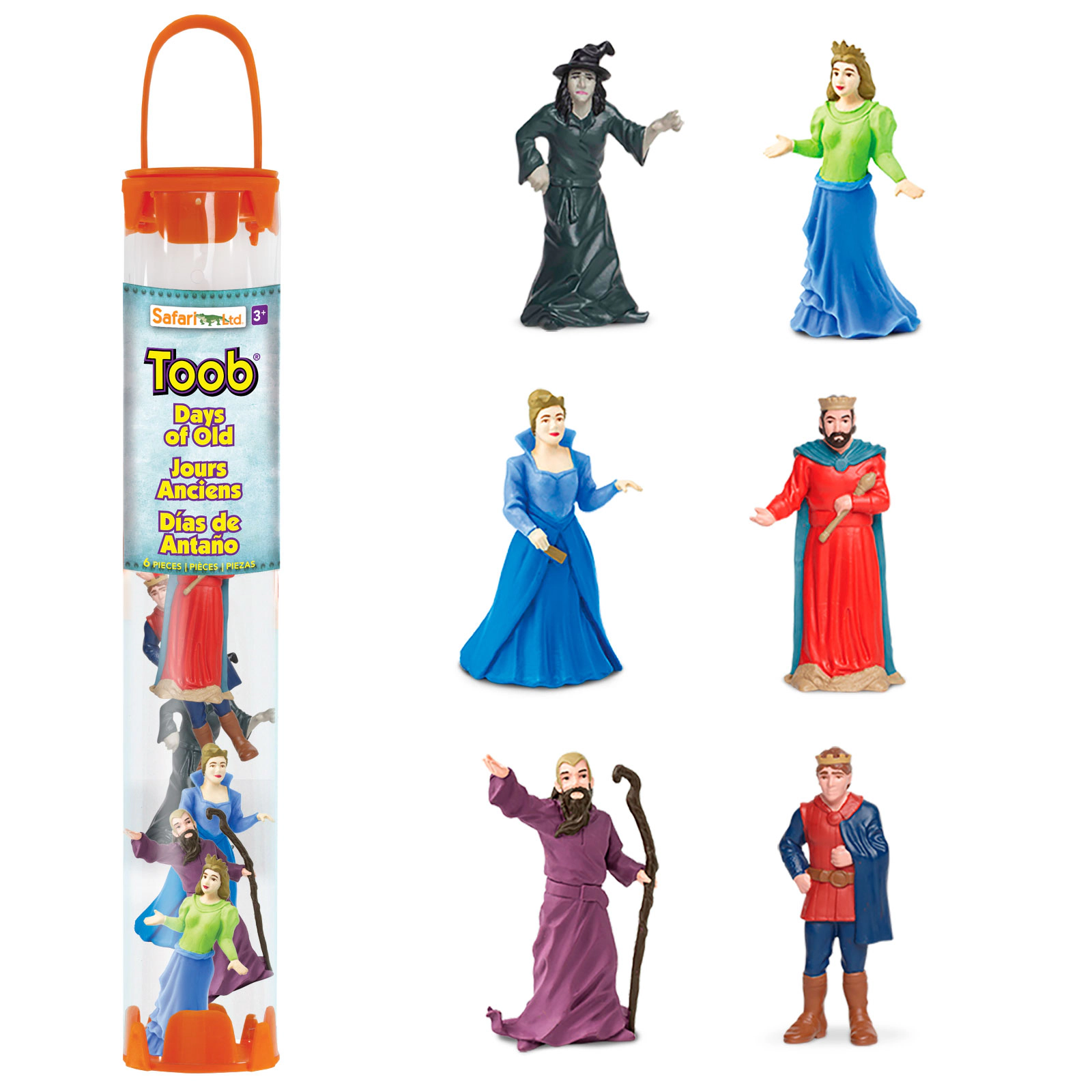 Safari Ltd. - Days of Old Designer TOOB - contains 6 Mini Figurines