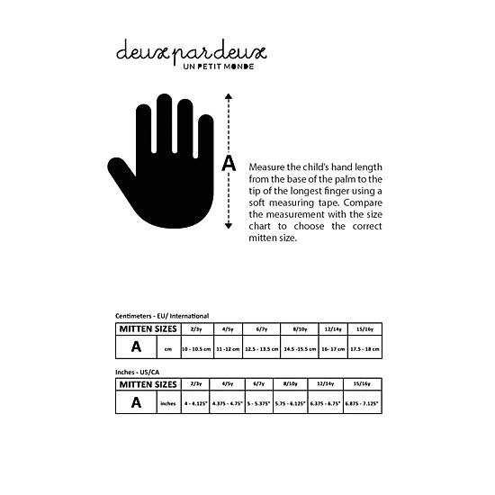 Deux par Deux Girls Play Heart Print Waterproof Winter Mittens with Rubberized Palm