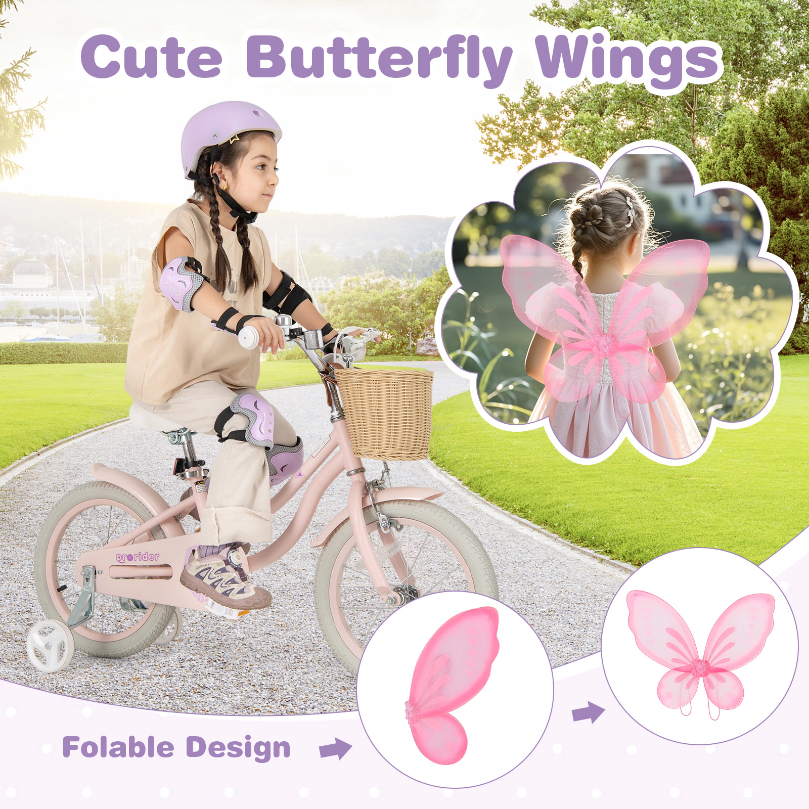 LJG Inch Kids Bike with Helmet Protective Set