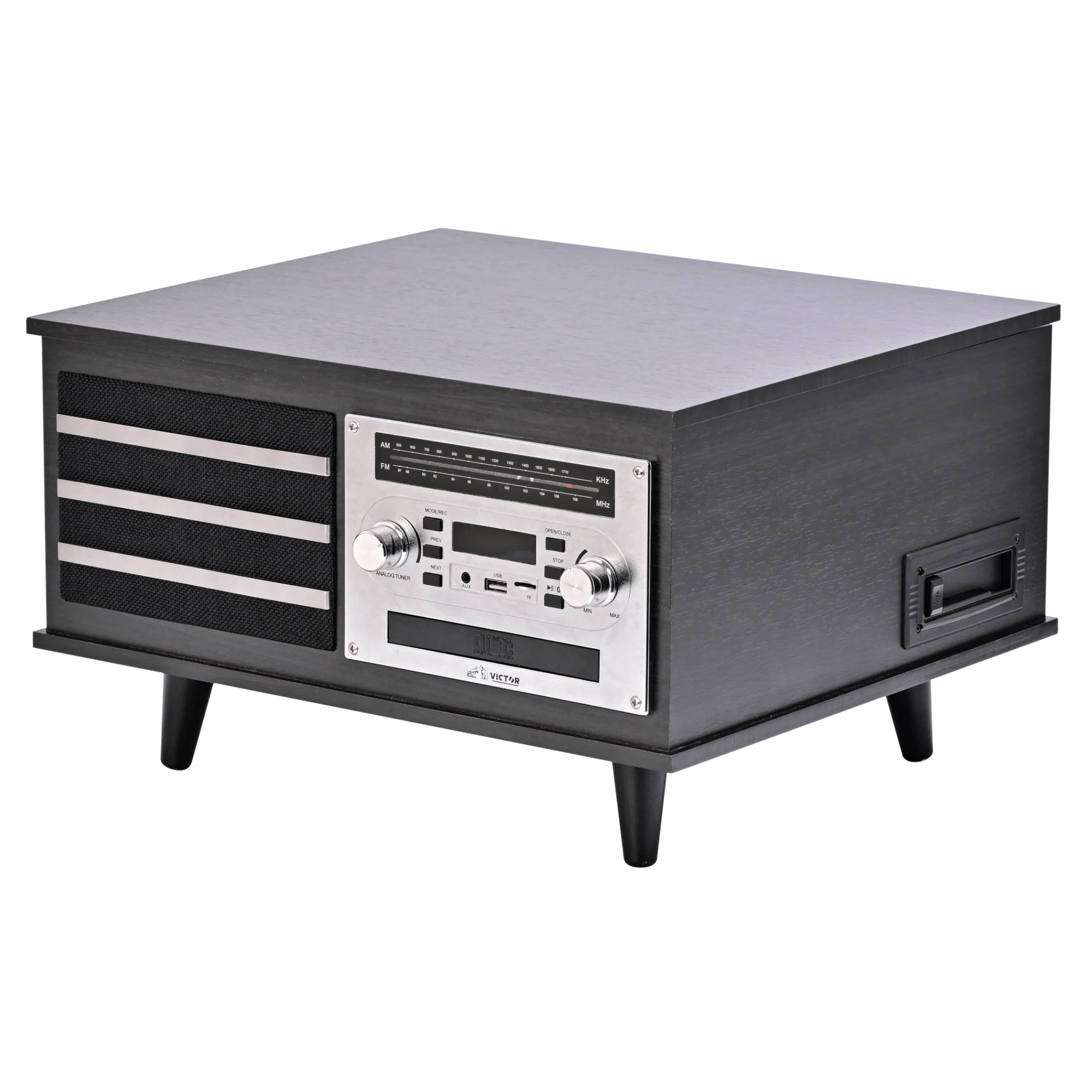 Victor Monroe 8-in-1 Turntable Music Center