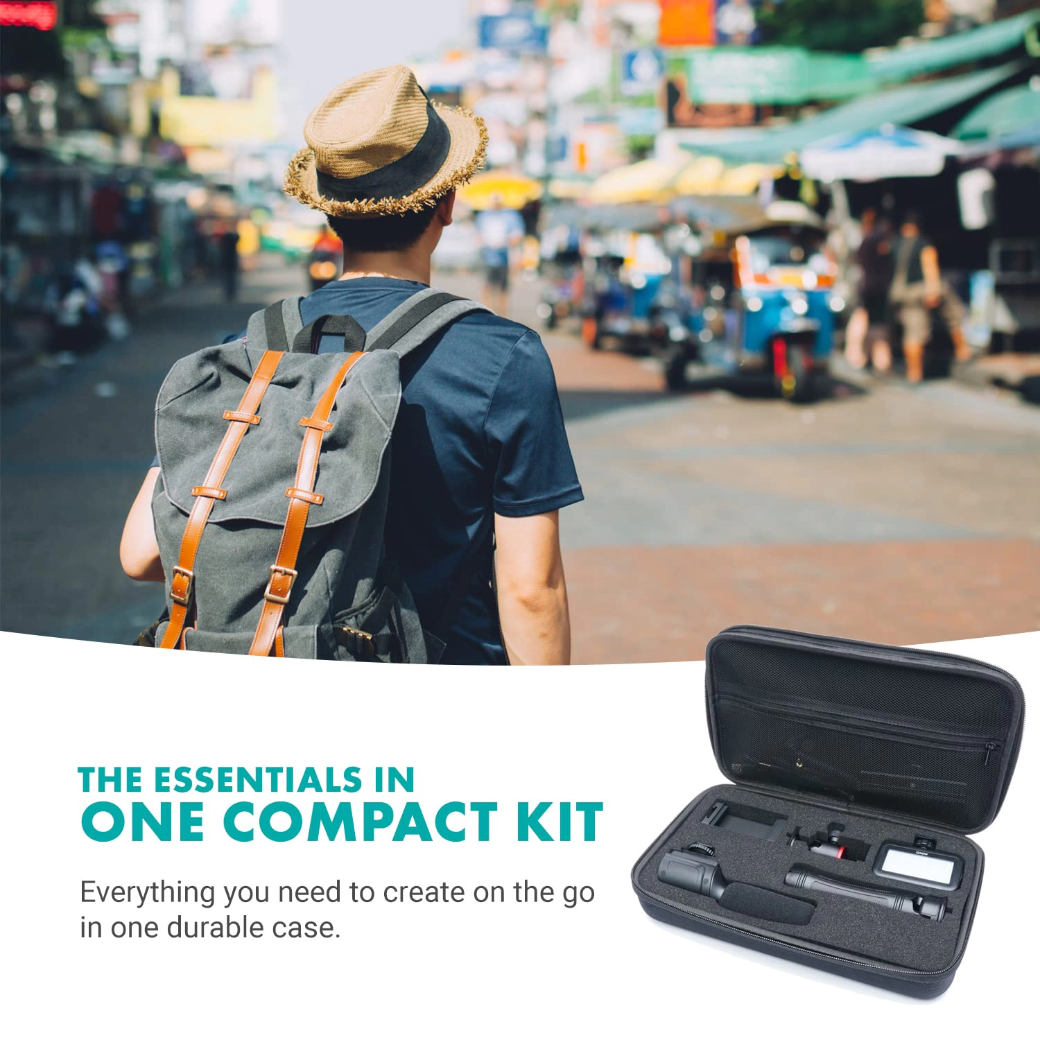 Movo uVlogger Kit for Android with Light Mic Phone Mount Tripod