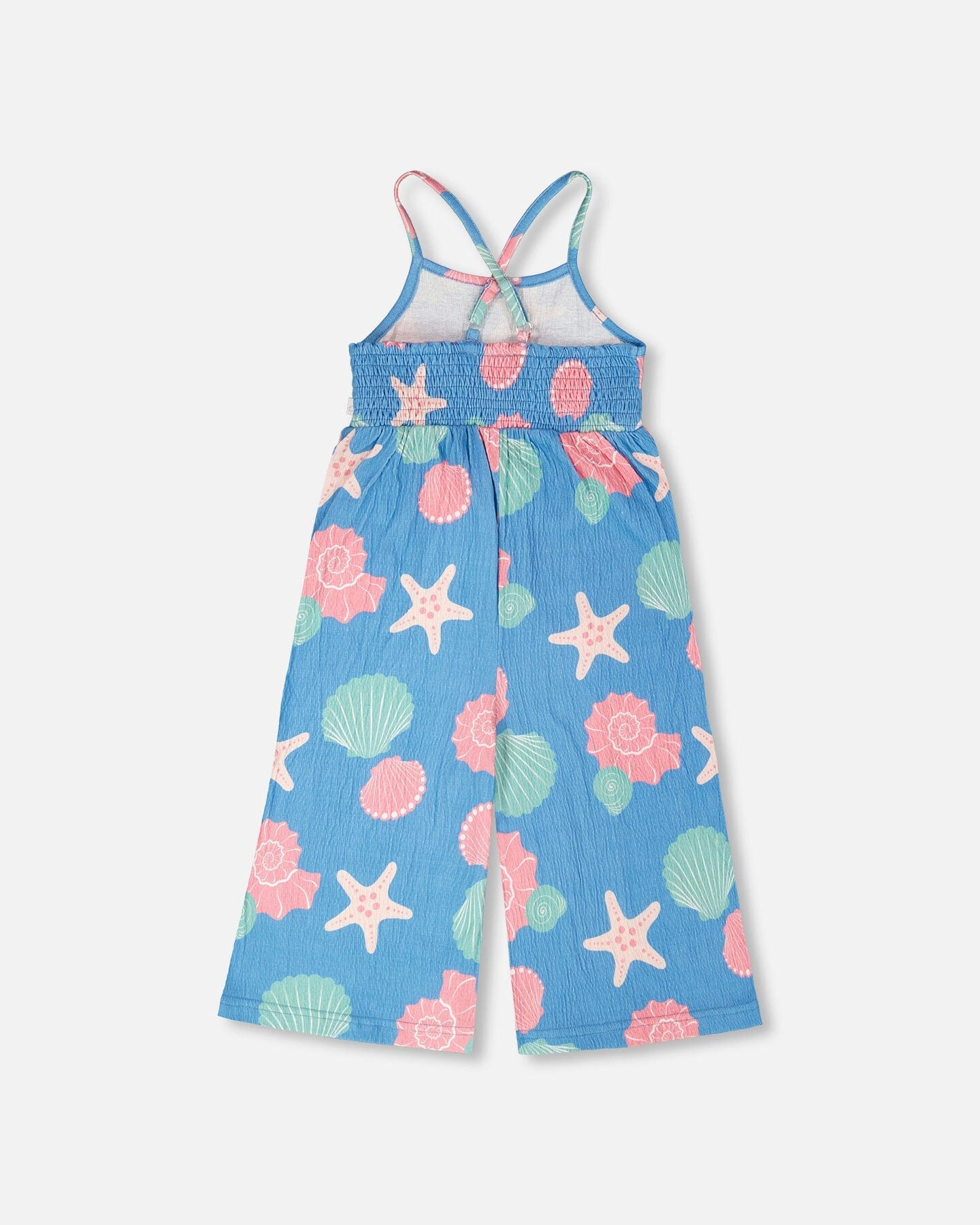 Deux par Girls Crinkle Jersey Jumpsuit Shell Print