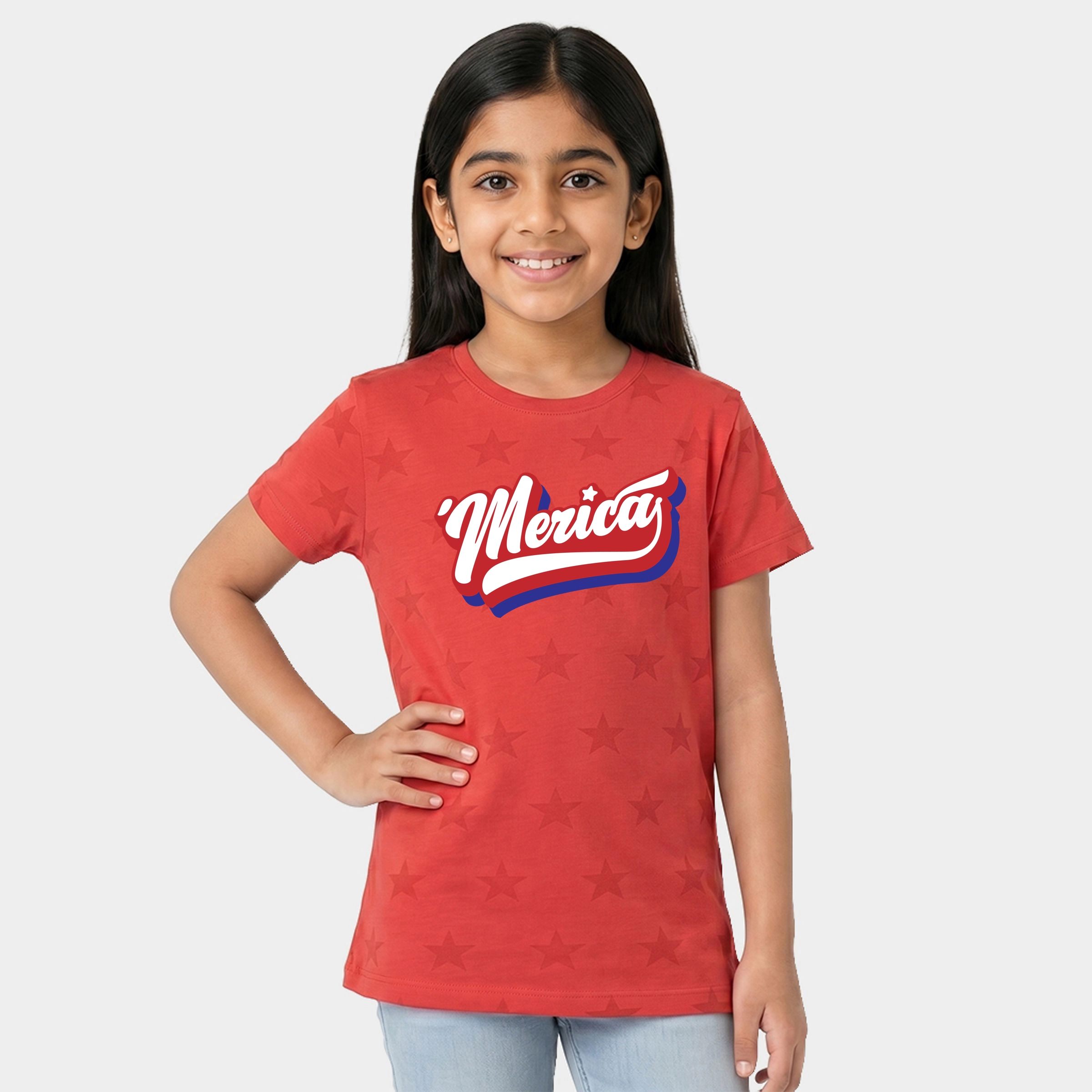 The Juniper Shop - 'Merica Retro Youth Short Sleeve Star Tee