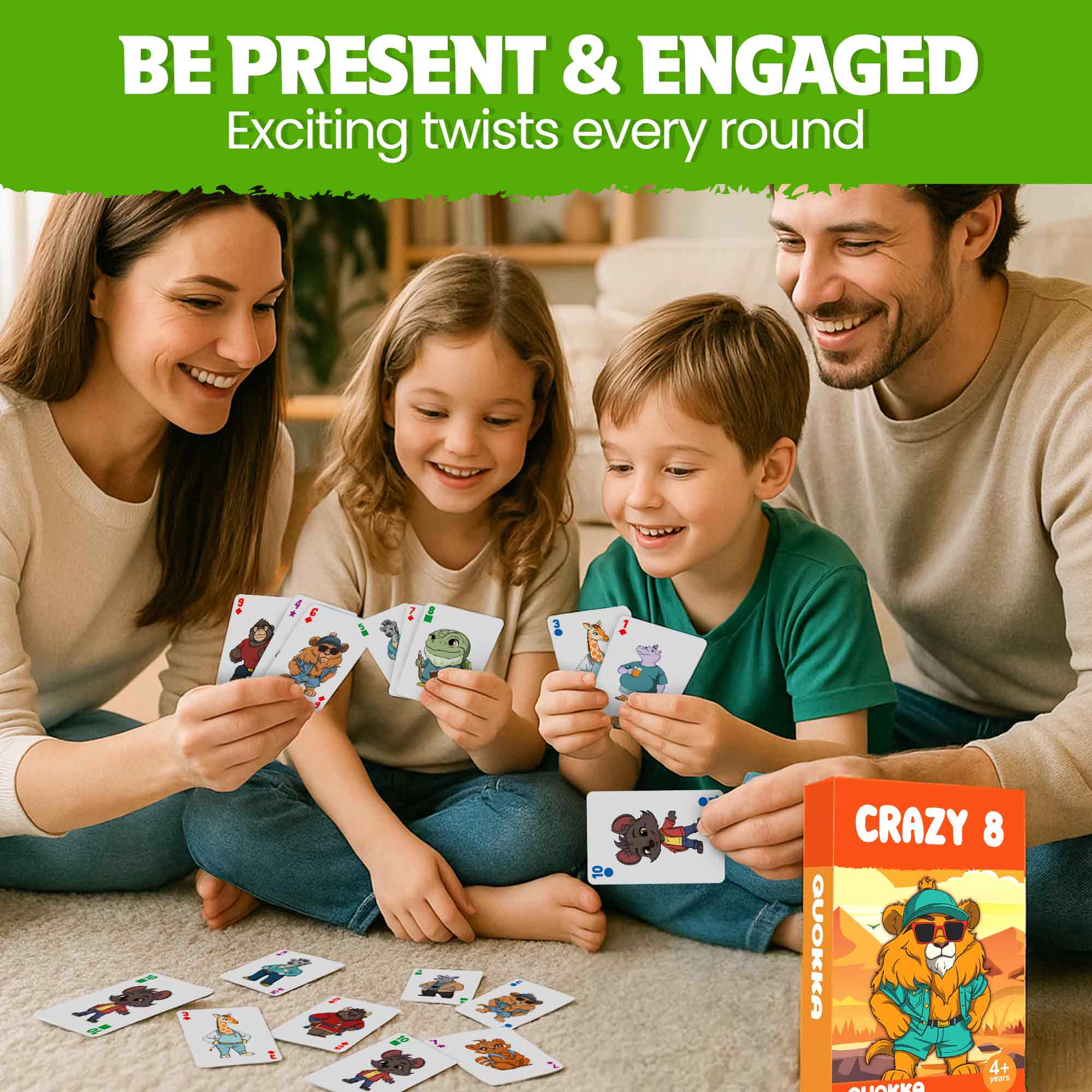 QUOKKA Kids Card Game Collection Ages 4–8, Classic Matching & Family Games for 2–6 Players
