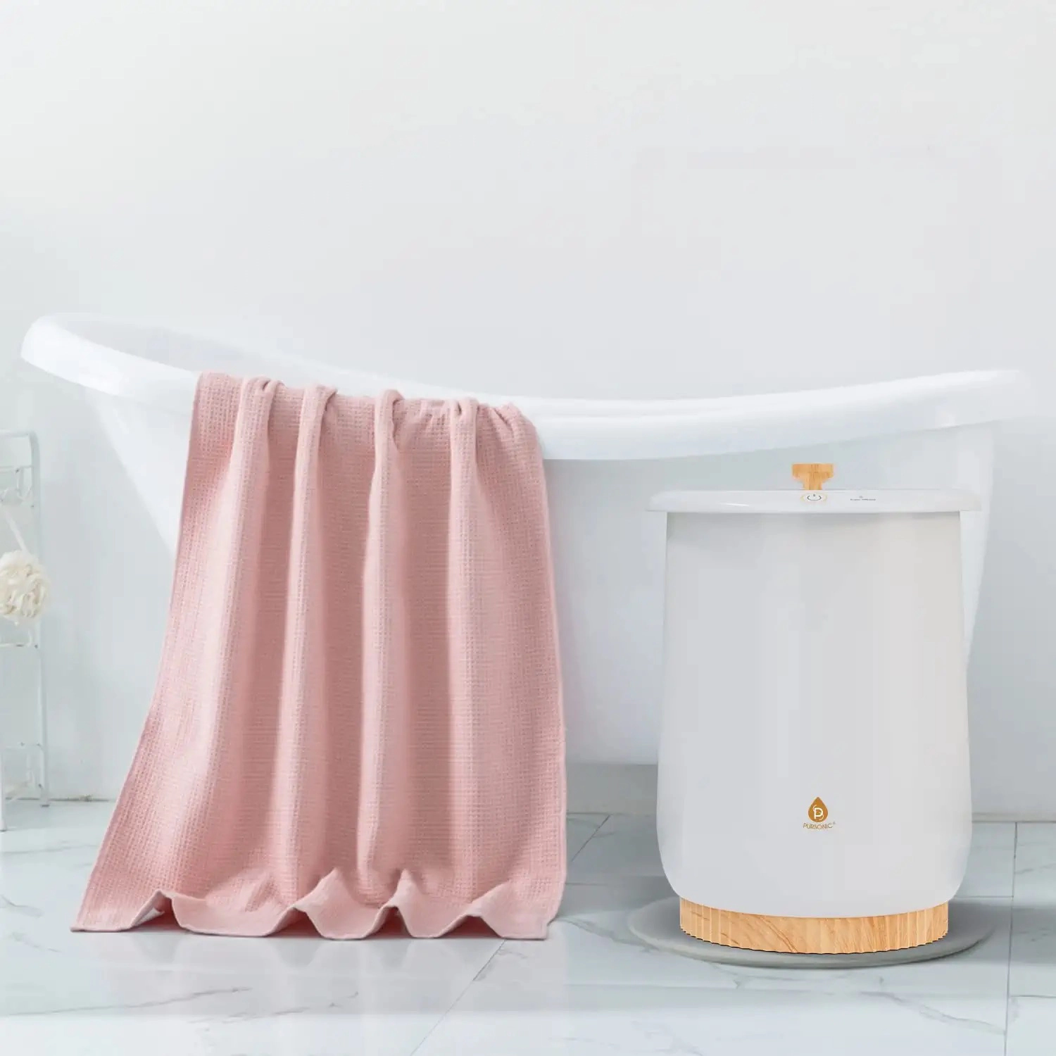 Pursonic Unisex Luxury Heated Towel & Blanket Warmer Bucket Style Spa Warmer