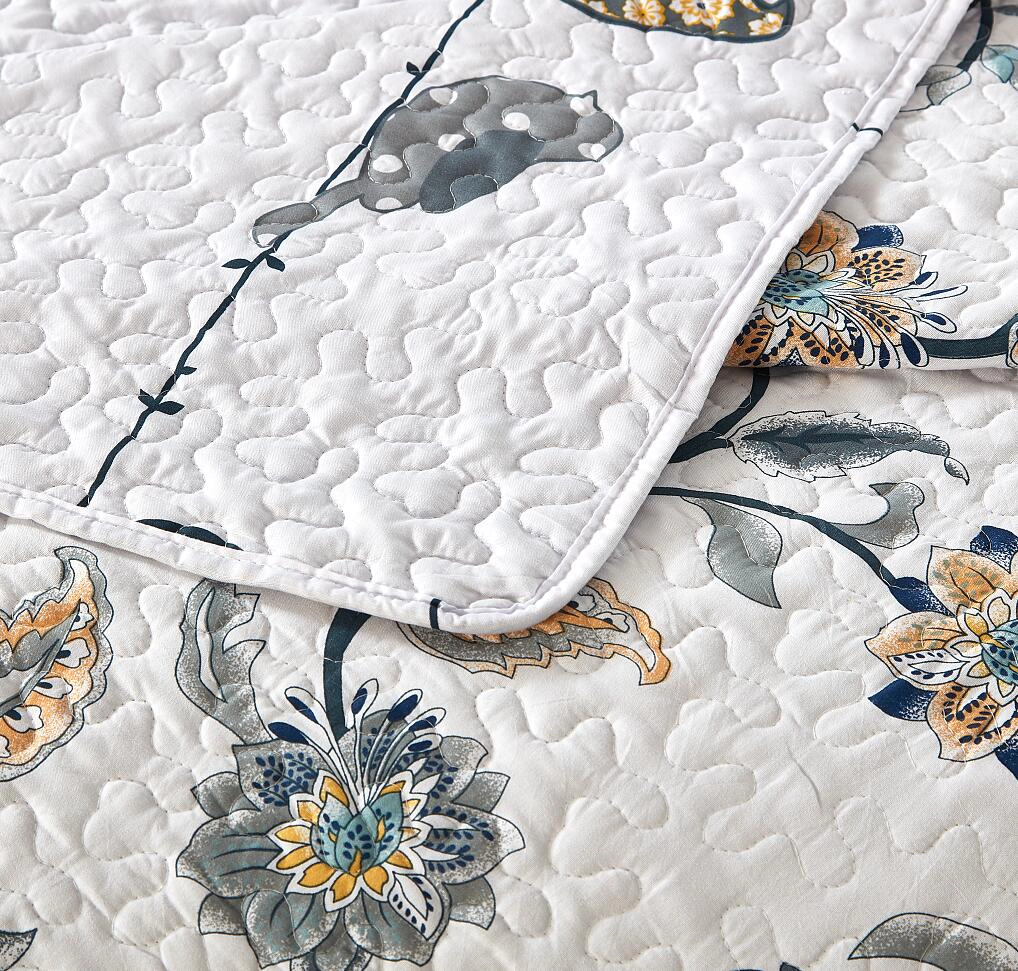 Egyptian Linens Ayat Birds Reversible Microfiber Quilt Set