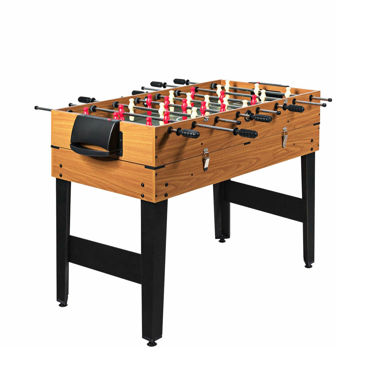 SUGIFT Natural 3-in-1 Combo Game Table with Foosball Pool and Air Hockey 48-in W 23-in D 32.5-in H