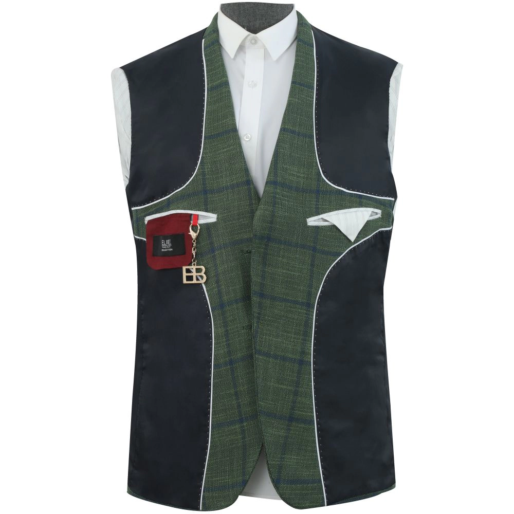 Elie Balleh Boys Slim Fit Elie Balleh Boys' Plaid Jacket