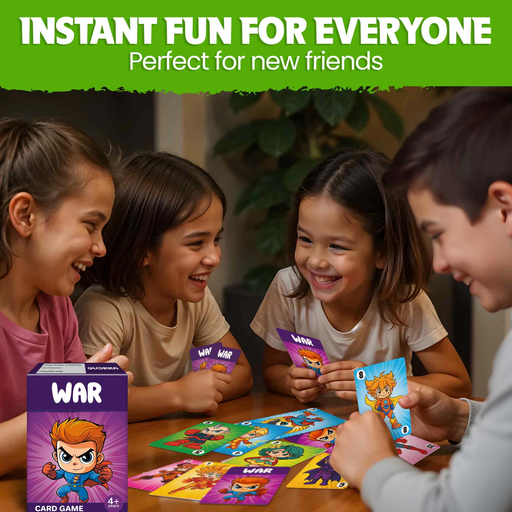 QUOKKA Kids Card Game Collection Ages 4–8, Classic Matching & Family Games for 2–6 Players