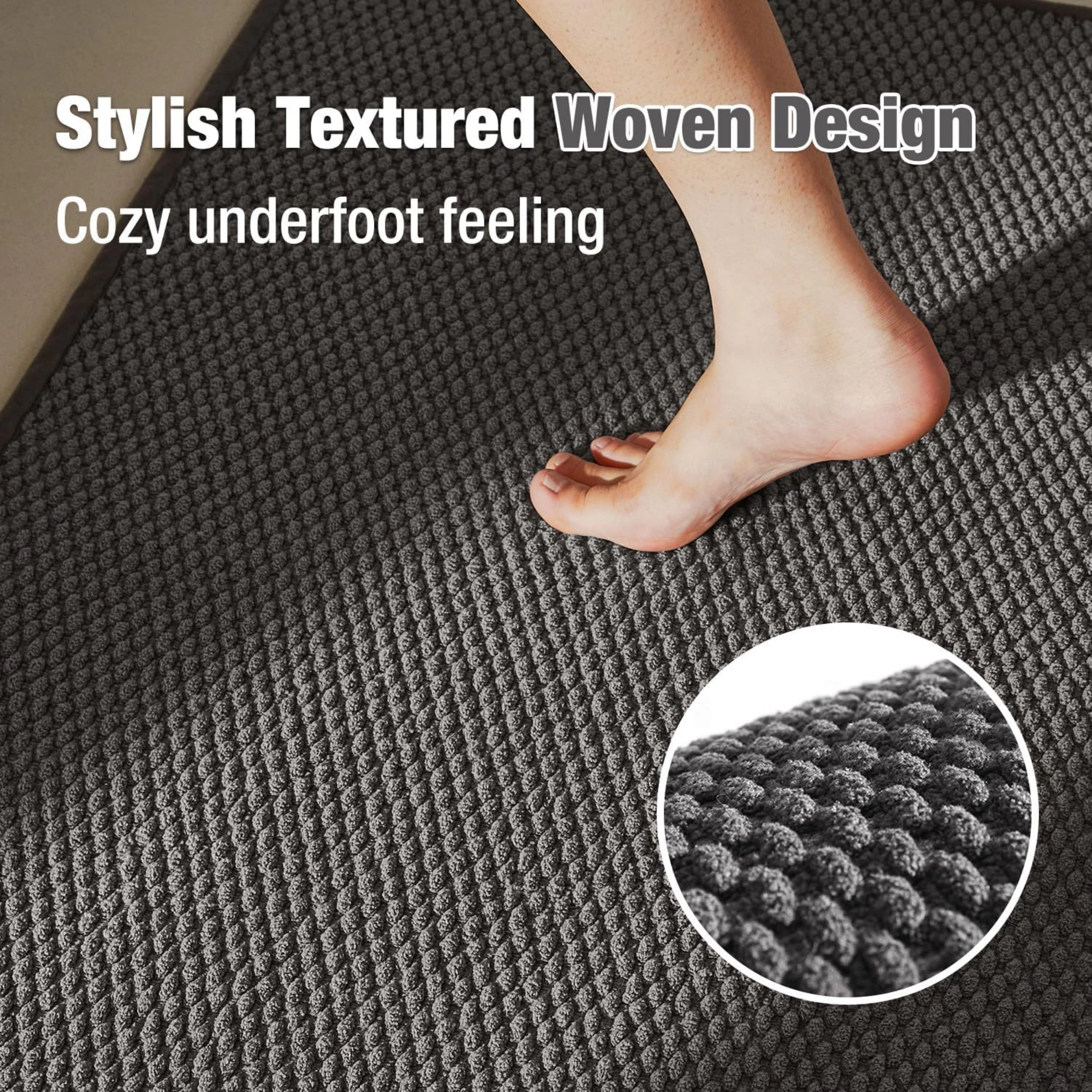 Stock Preferred Non Slip Quick Dry Low Pile Bathroom Rug 16x24 Inch