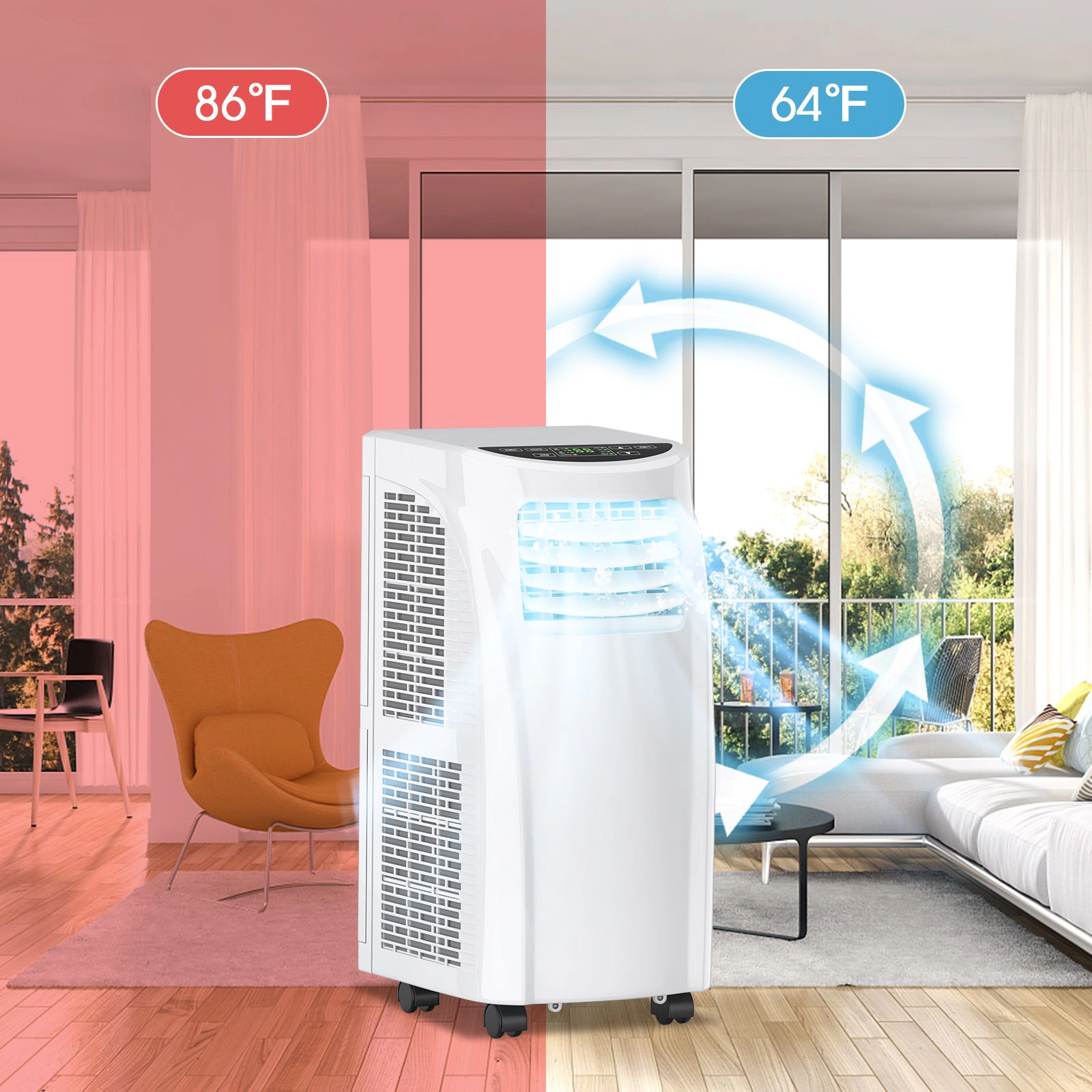 SlickBlue Unisex Portable 8000 BTU Air Conditioner