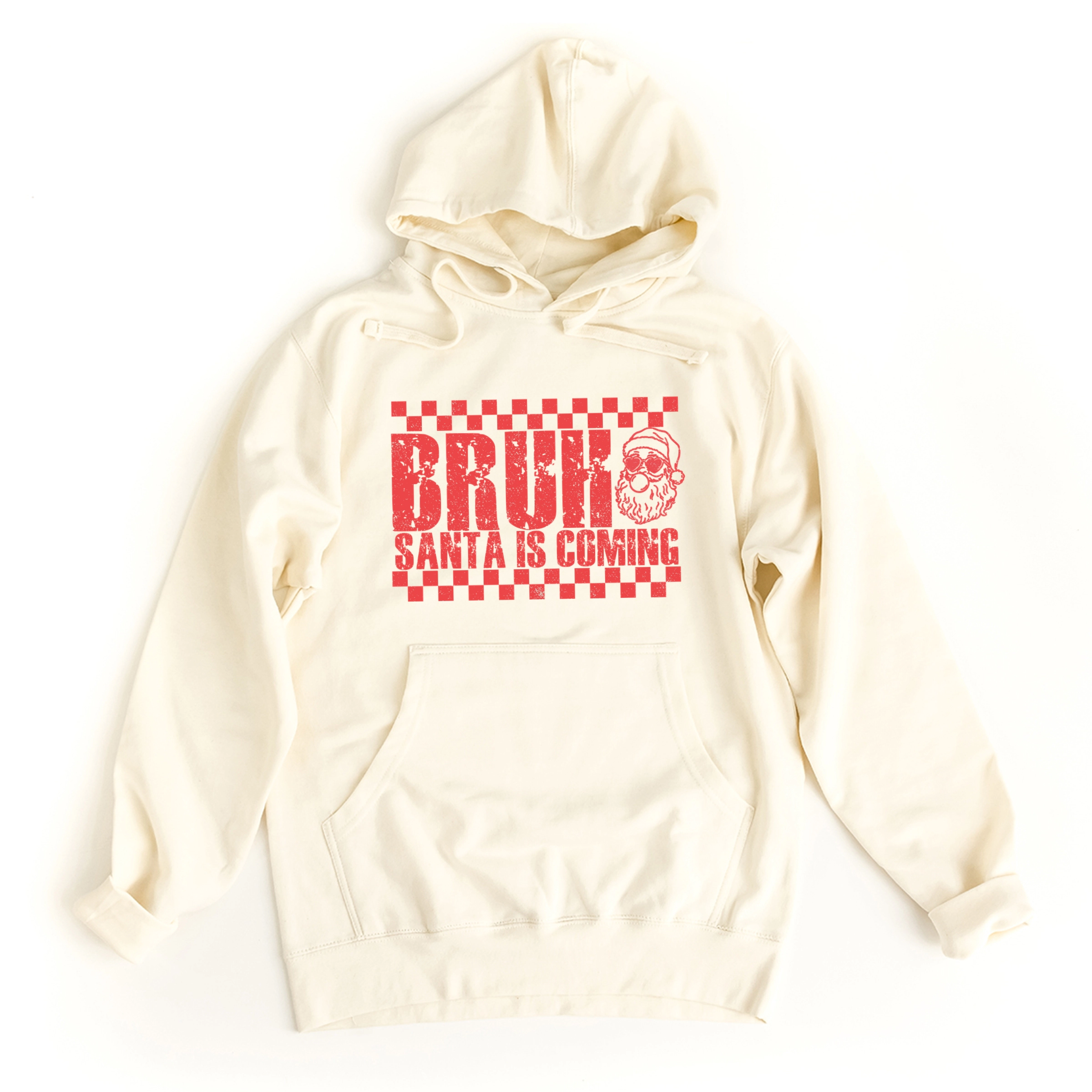 Simply Sage Market - Women's Graphic Hoodie Bruh Santa is Coming