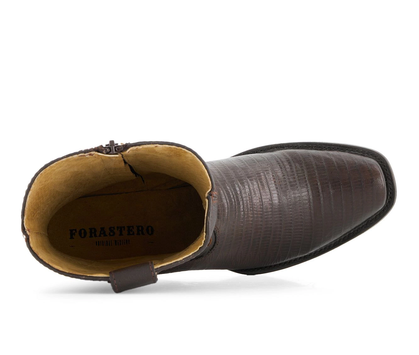 Forastero Mens Leather Cowboy Boots Square Toe