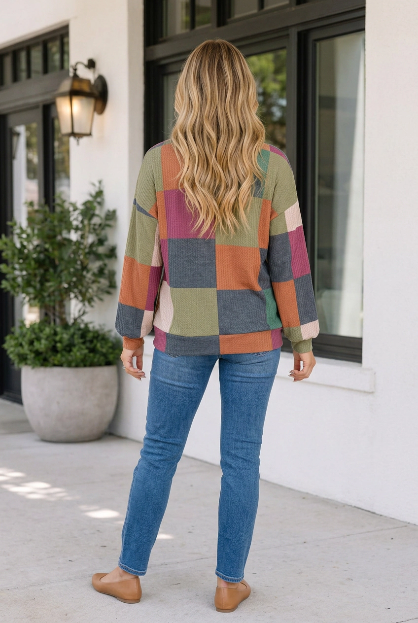 Threaded Pear Women's Martina Loose Top Long Sleeve