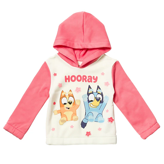 Bluey Little Girls' 2-Piece Fleece Hoodie and Pants Set