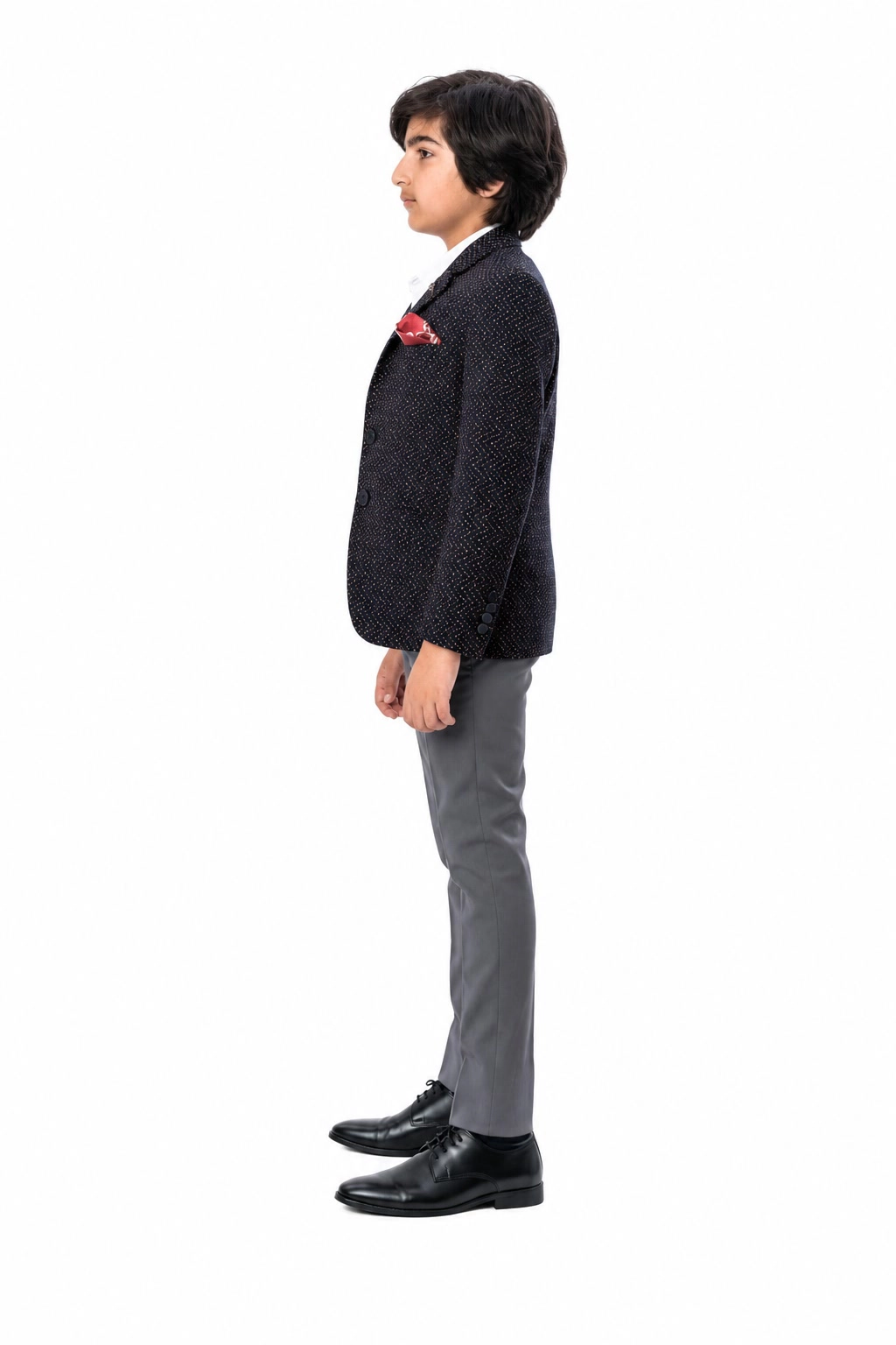 Elie Balleh Boys Slim Fit Digital Rain Jacket