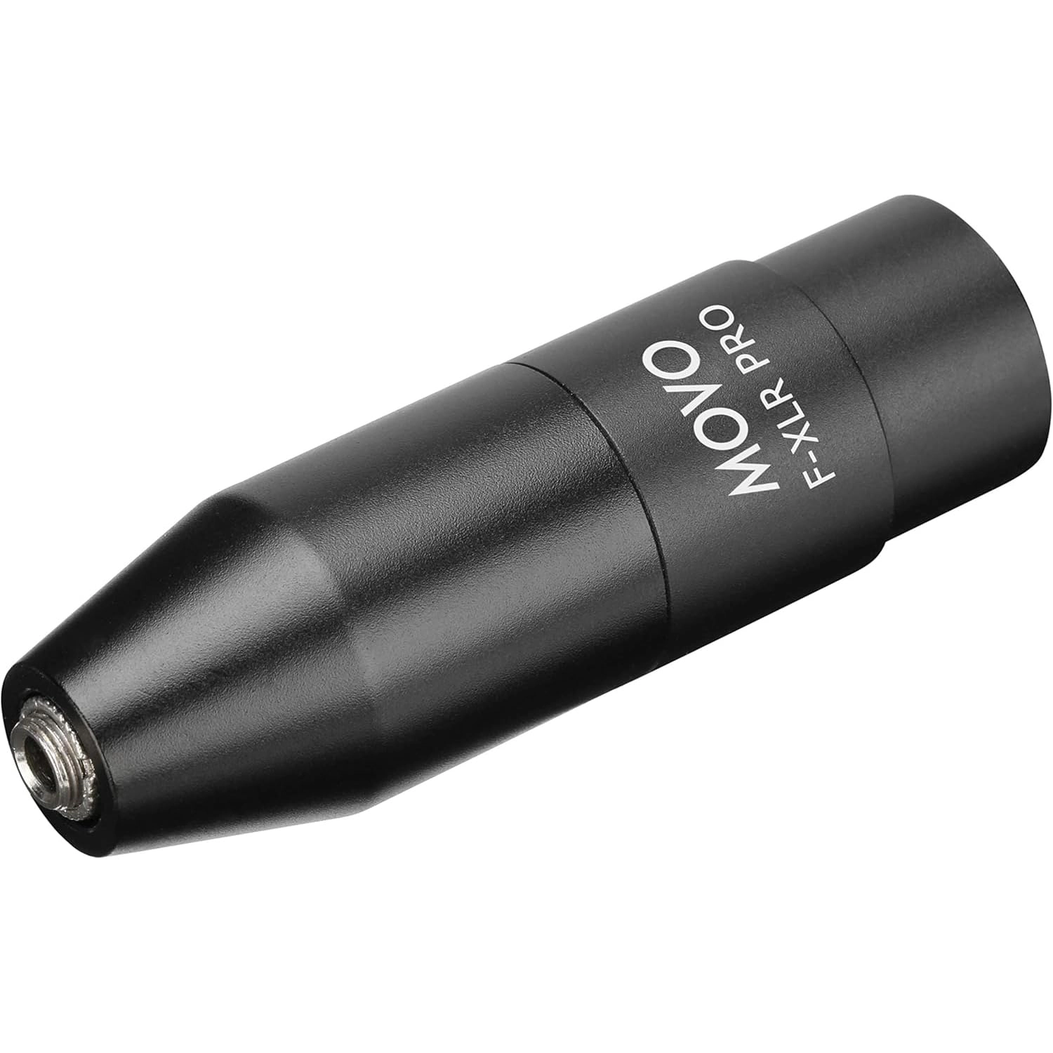 Movo FXLR-PRO 3.5mm (TRS) Mini-Jack Female Microphone Adapter to 3-pin XLR Male Connector with Integrated Phantom Power