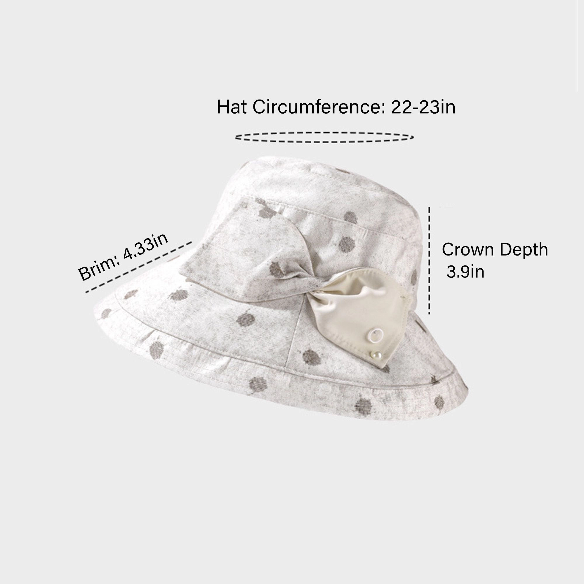 Anna-Kaci Womens Printed Bucket Hat Breathable Sun with Foldable Brim Casual Outdoor Travel Beach
