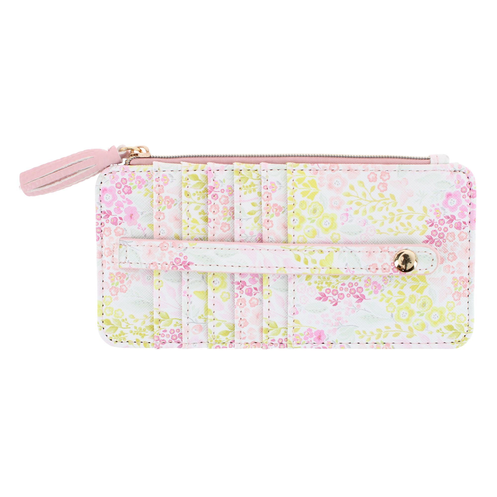 Julia Buxton Women's Vegan Leather Thin Card RFID Organizer Case