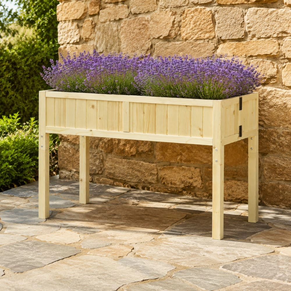 WOW PIONEER Elevated Wooden Planter Box