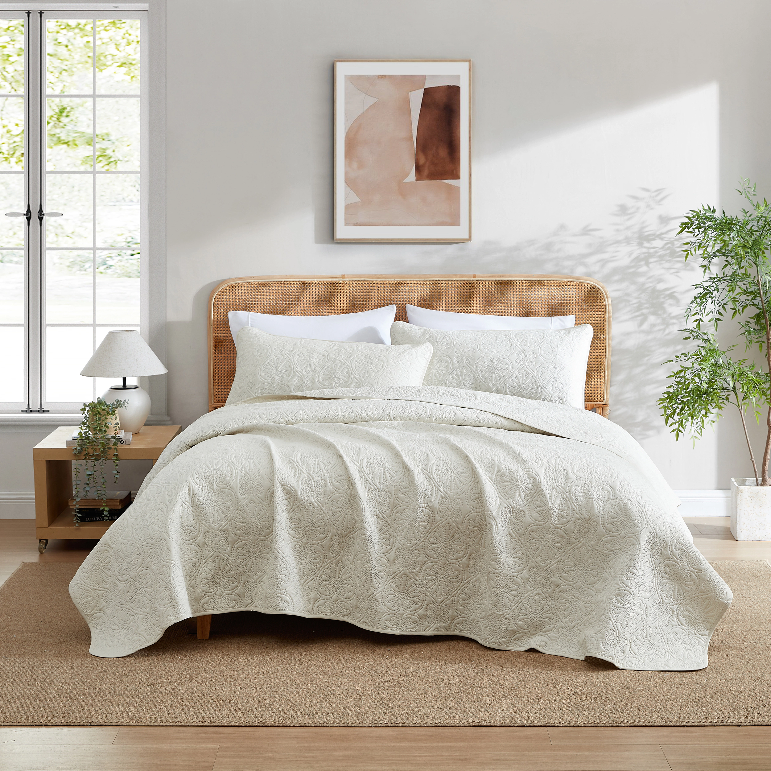 HLC.ME Benji - 3 Piece  Quilt Set, Lightweight Bedspread Coverlet Set